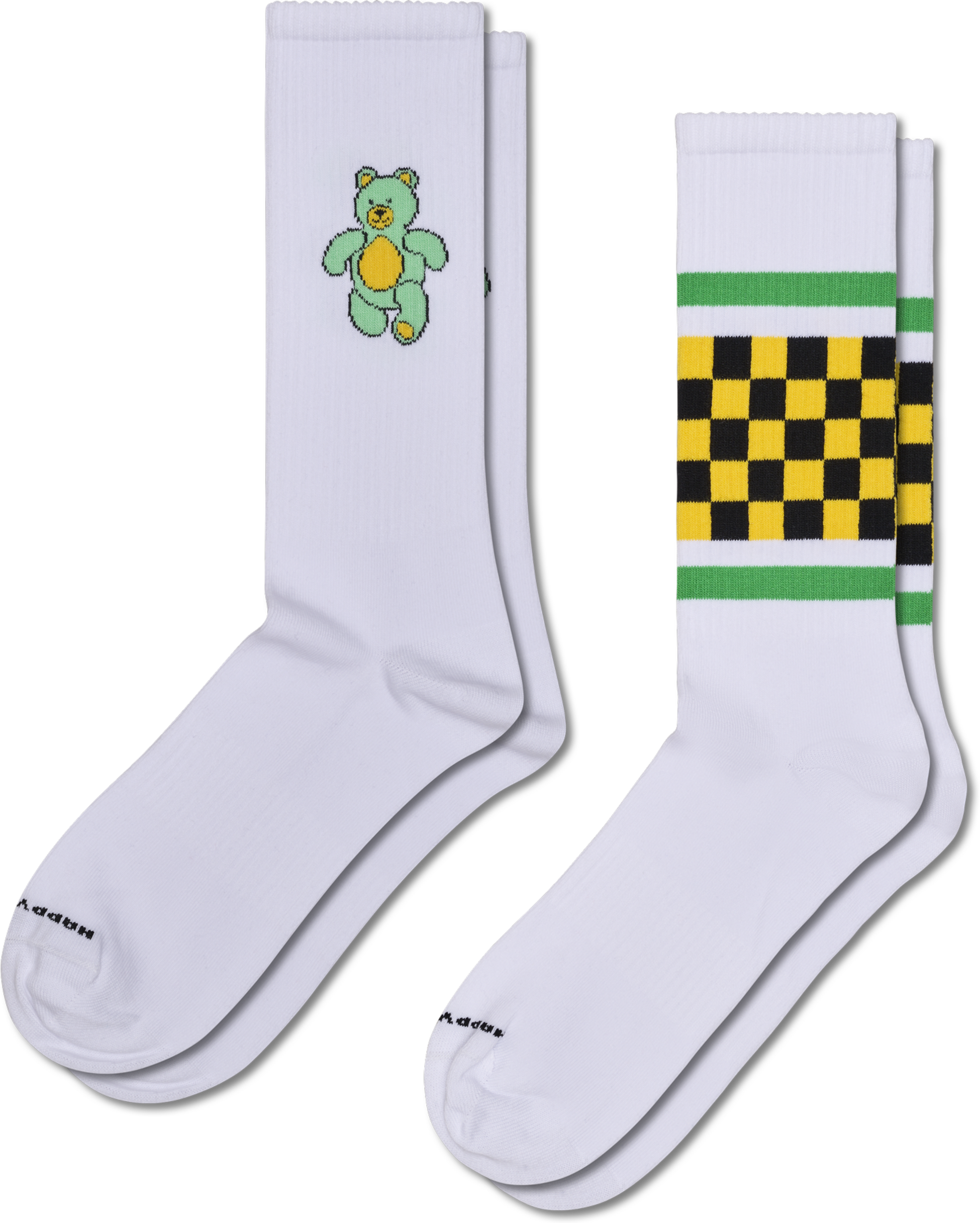 HAPPYSOCKS, 2-pack Teddy Bear Sneaker Socks