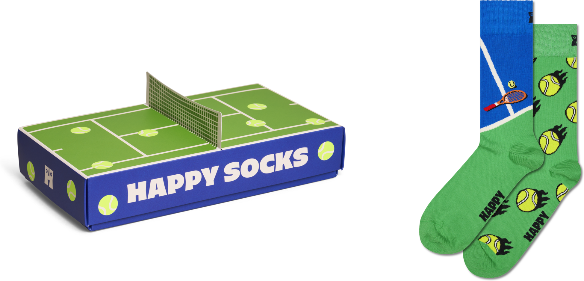 HAPPY SOCKS, 2-pack Tennis Socks Gift Set