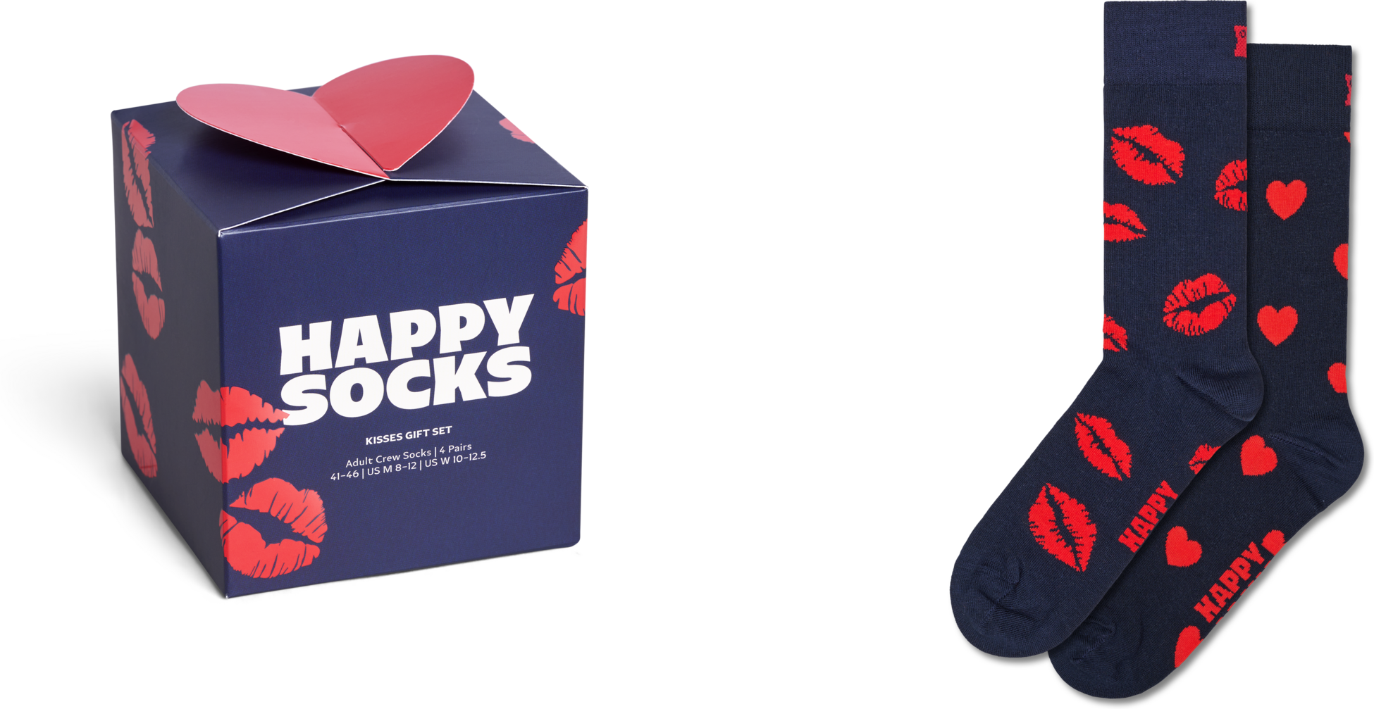 HAPPY SOCKS, 2-pack Valentine’s Socks Gift Set