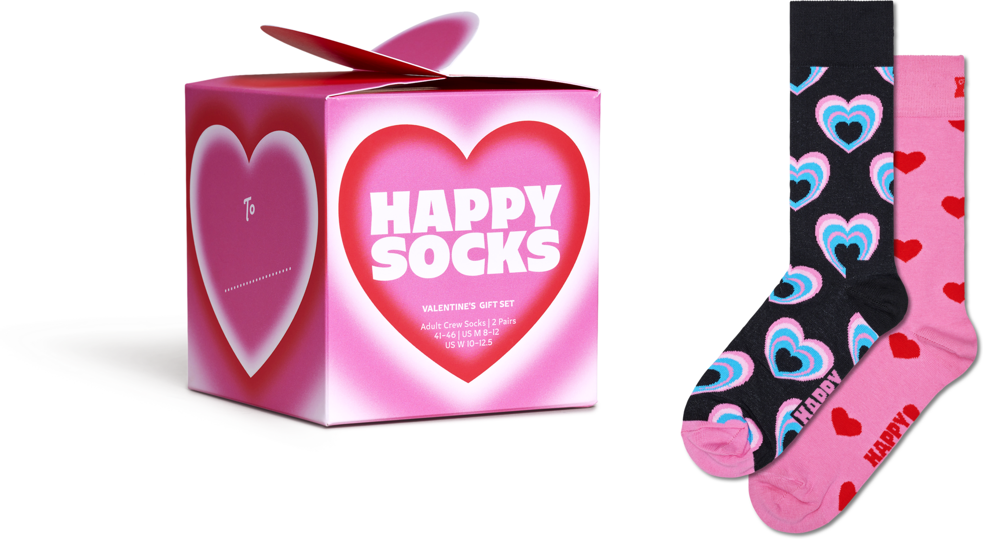 HAPPY SOCKS, 2-pack Valentine&rsquo;s Socks Gift Set