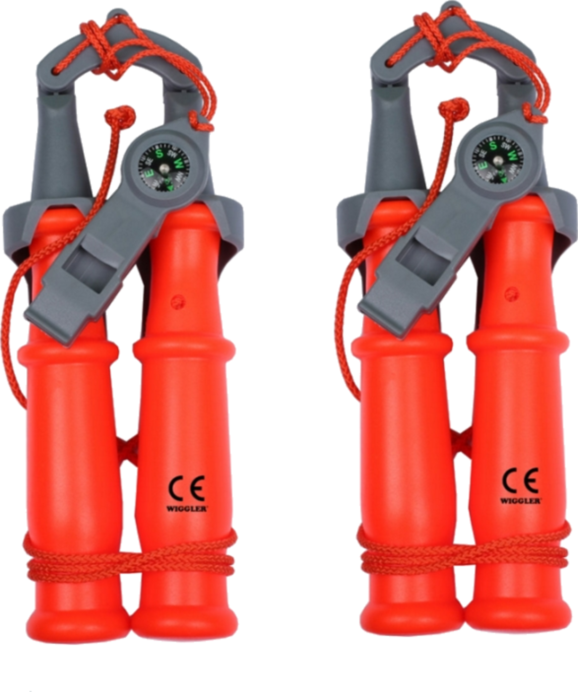 WIGGLER, 2-pack Wiggler Safety Ice Spikes With Whistle  Compass