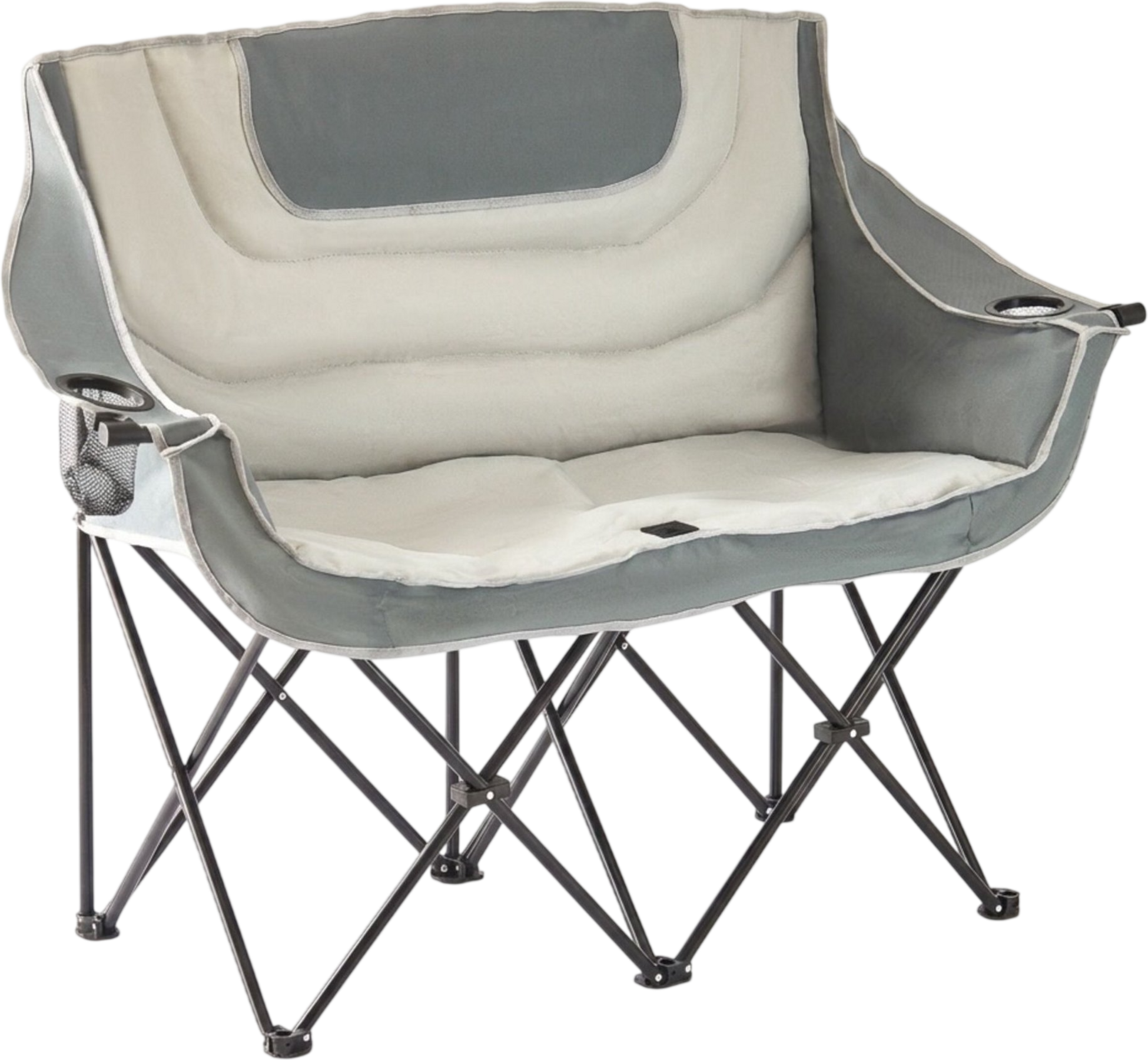 NORTHIX, 2-person Folding Camping Chair &ndash; Carry Bag, Cup Holders