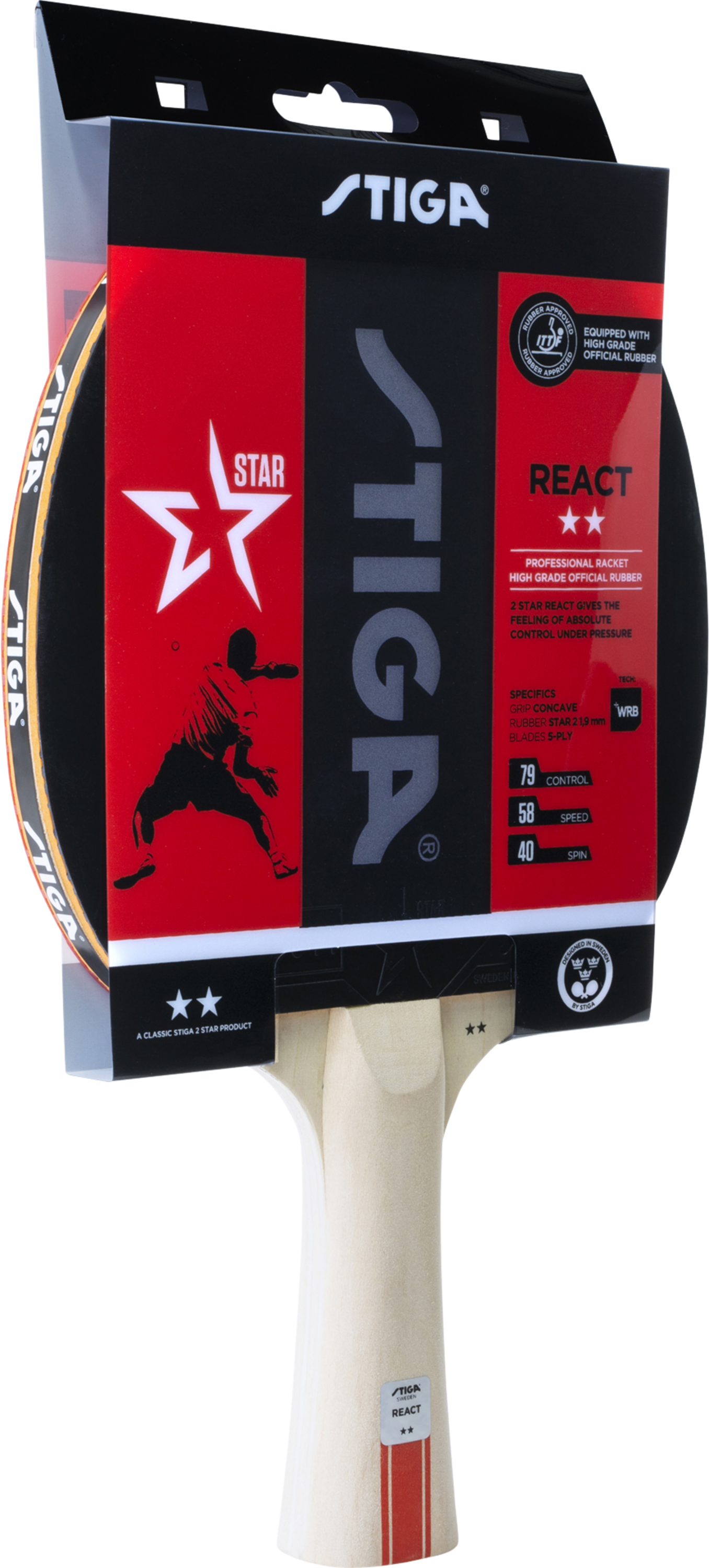 STIGA, 2-star React