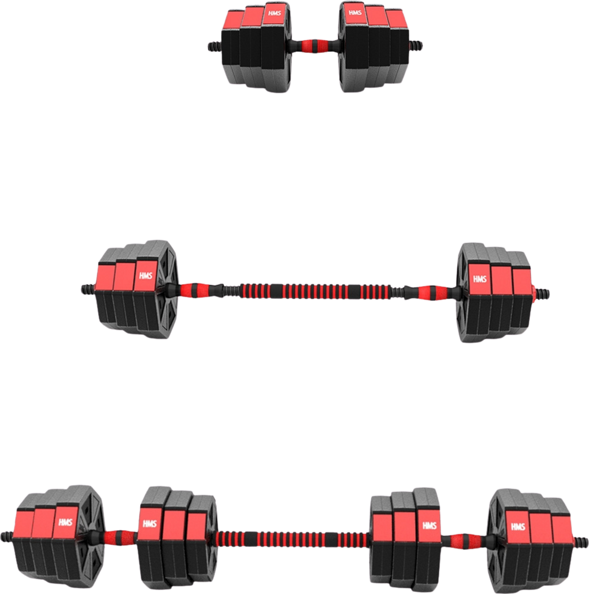 NORTHIX, 20 Kg Composite Barbell  Dumbbells Set