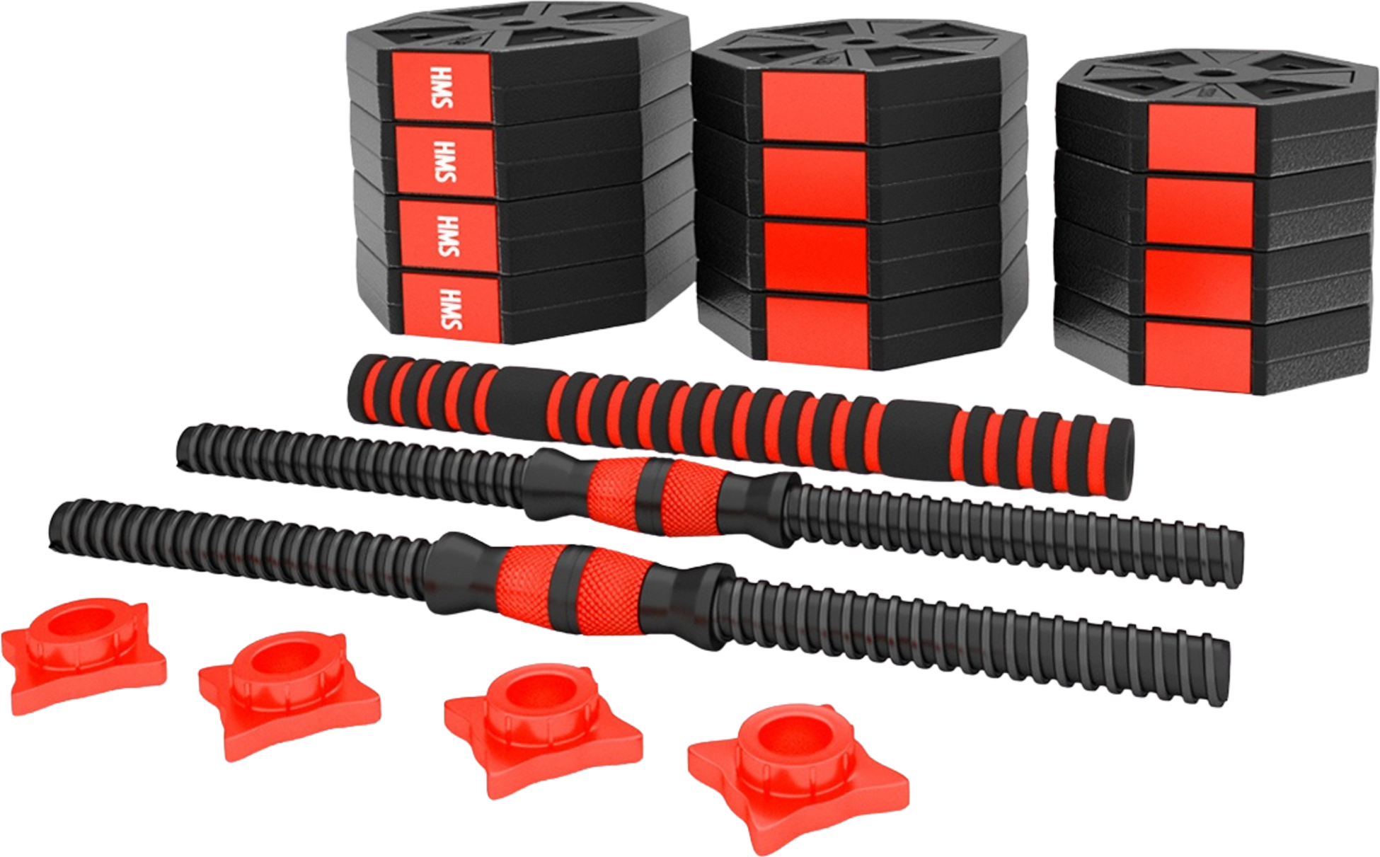 NORTHIX, 20 Kg Composite Barbell  Dumbbells Set