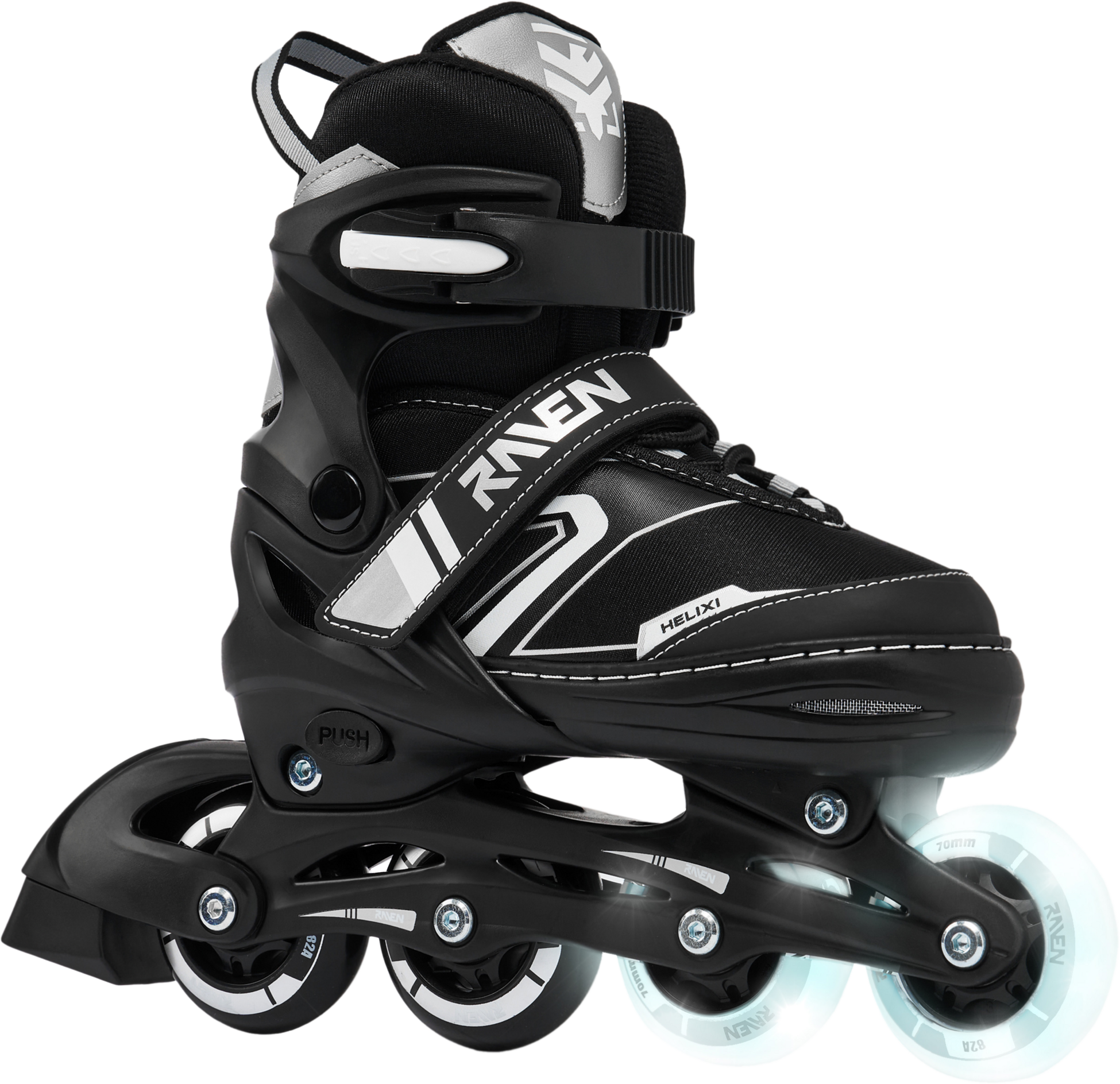 RAVEN, 2in1 Helixi Hockey (2 Front Led Wheels)