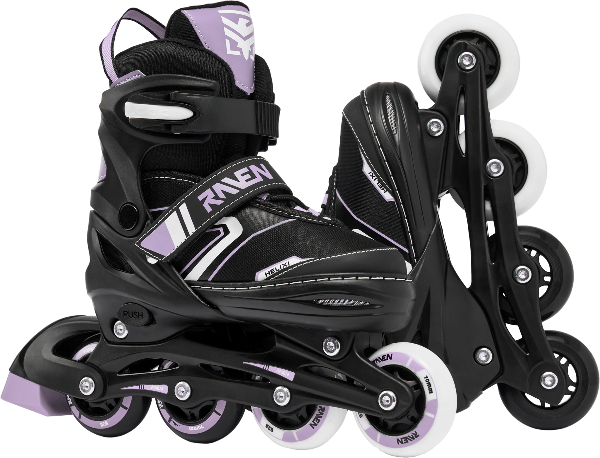 RAVEN, 2in1 Helixi Hockey (2 Front Led Wheels)