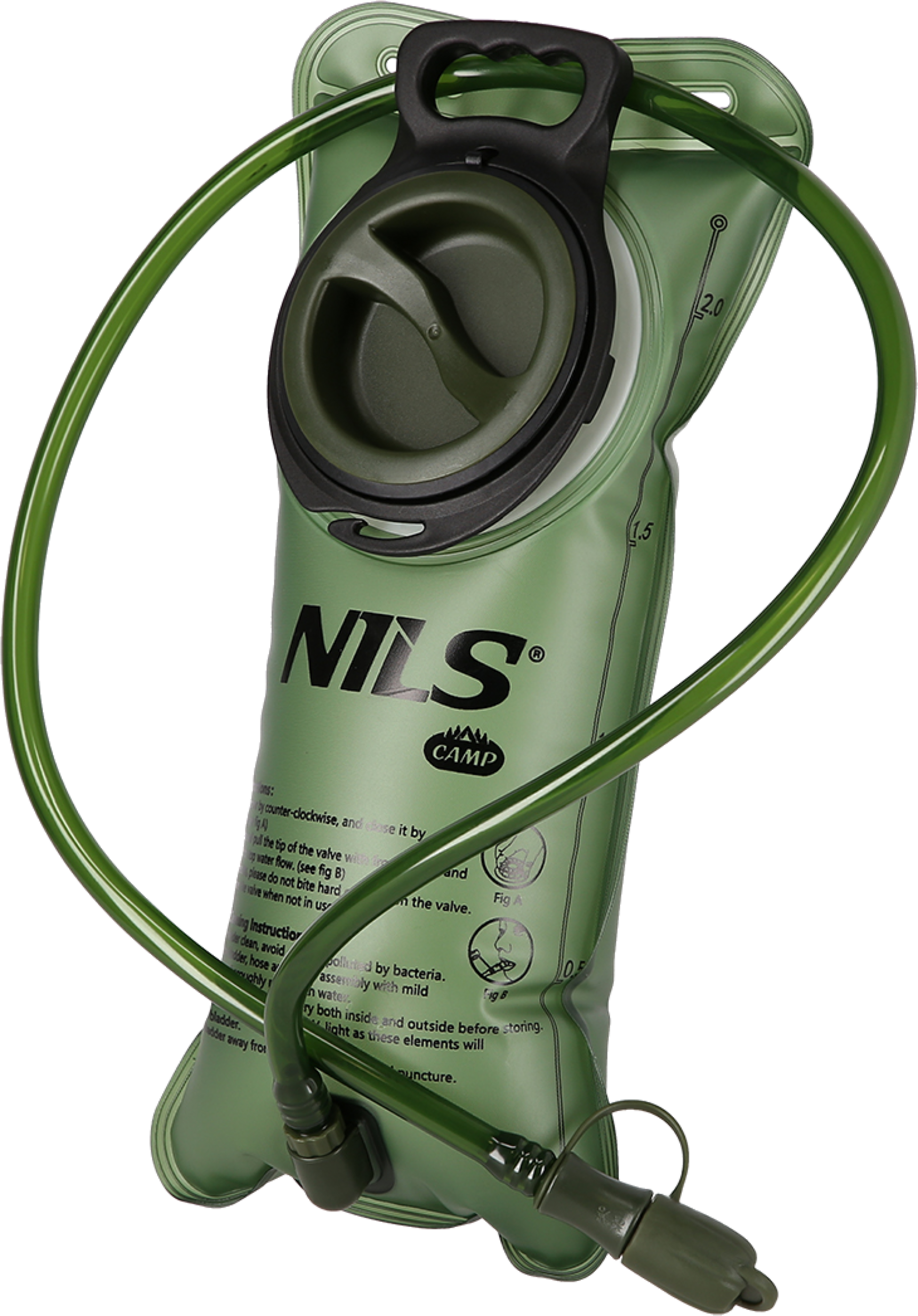 NORTHIX, 2l Green Waterskin &ndash; Durable, Lightweight Hydration