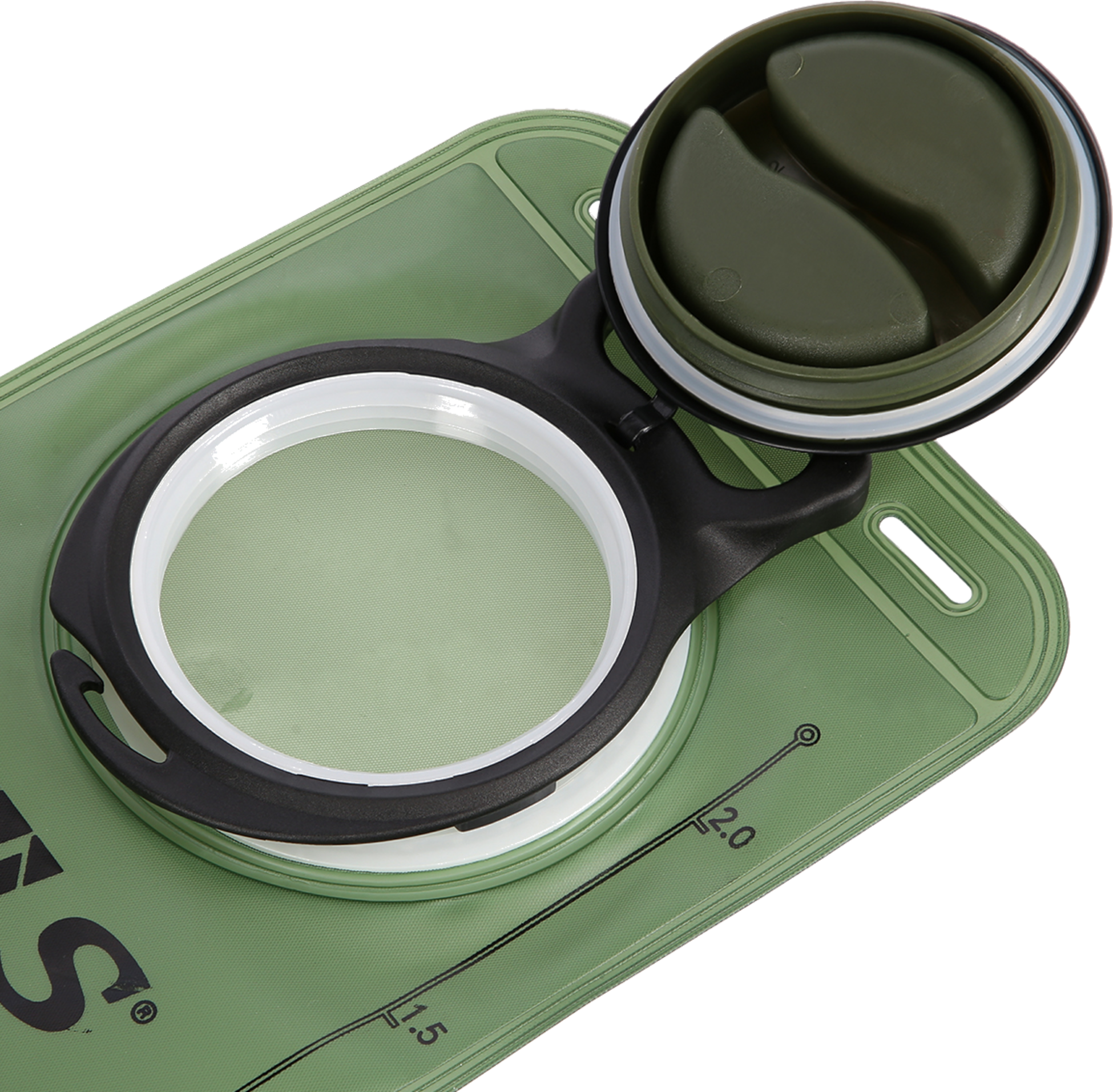 NORTHIX, 2l Green Waterskin &ndash; Durable, Lightweight Hydration