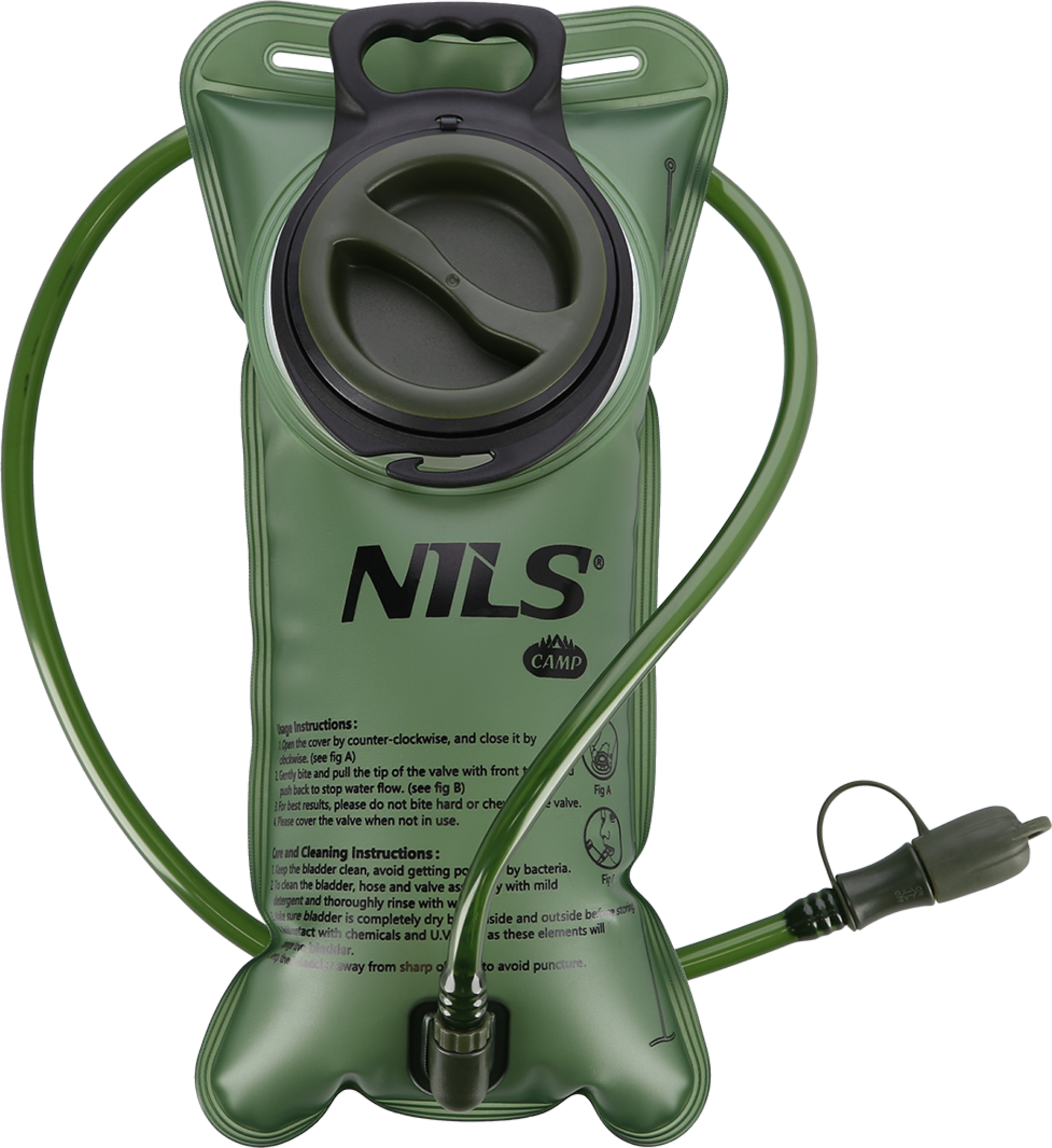 NORTHIX, 2l Green Waterskin &ndash; Durable, Lightweight Hydration