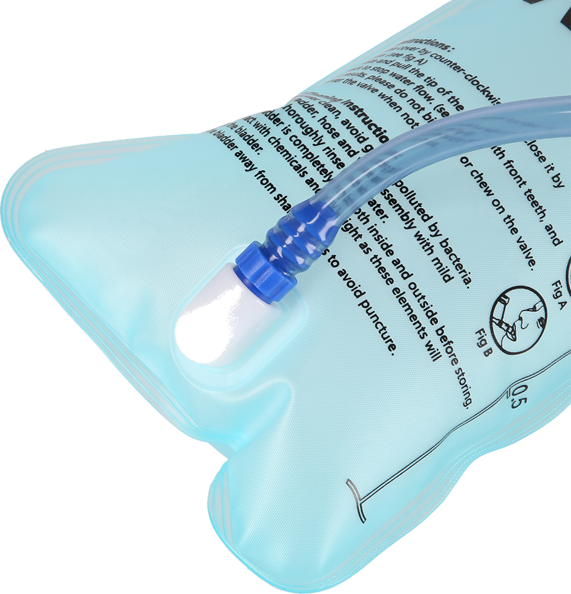 NORTHIX, 2l Water Bag, Blue &ndash; Camping Hydration Pack