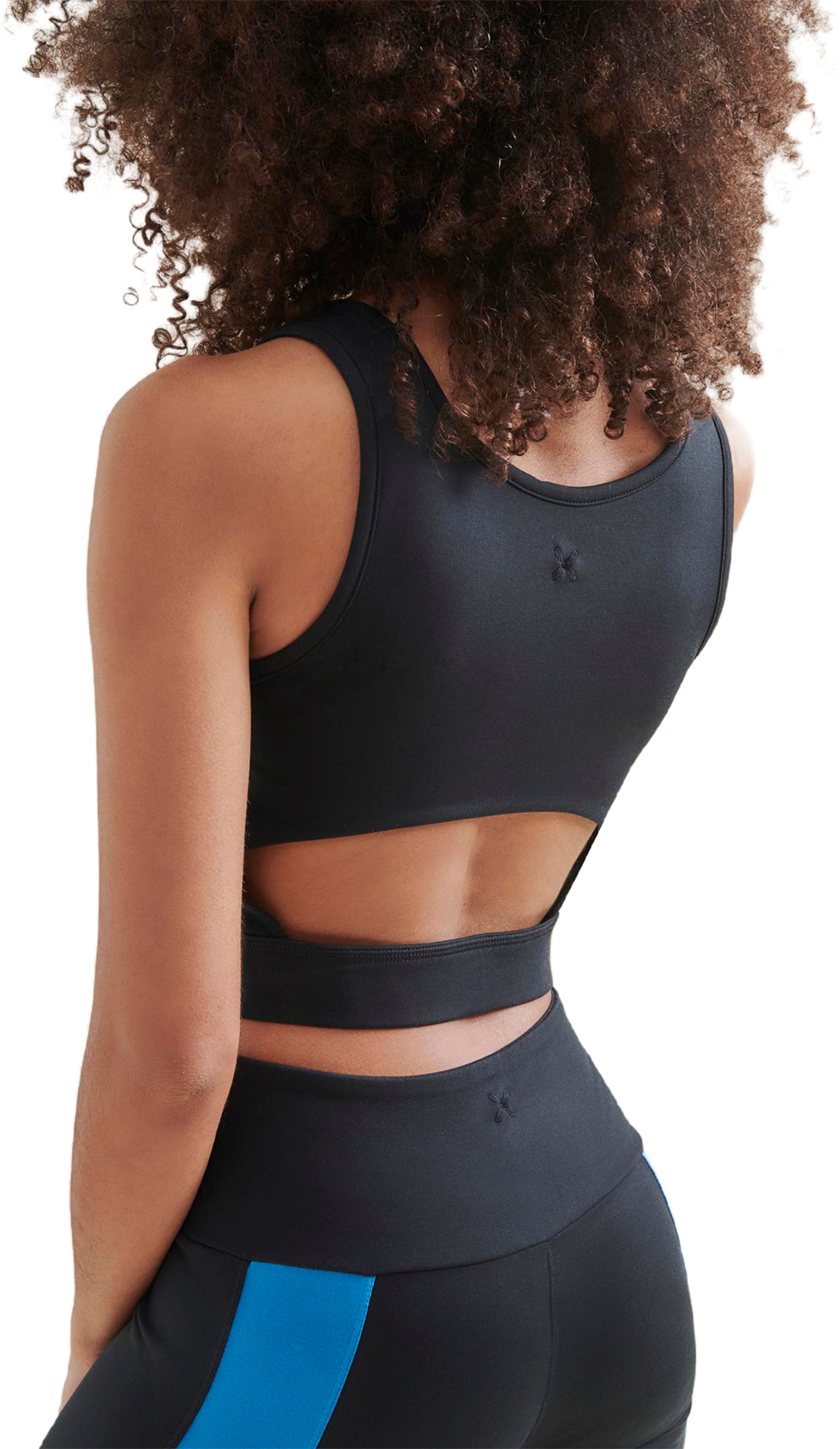 WELLICIOUS, 3/4 Crop Top - Caviar Black