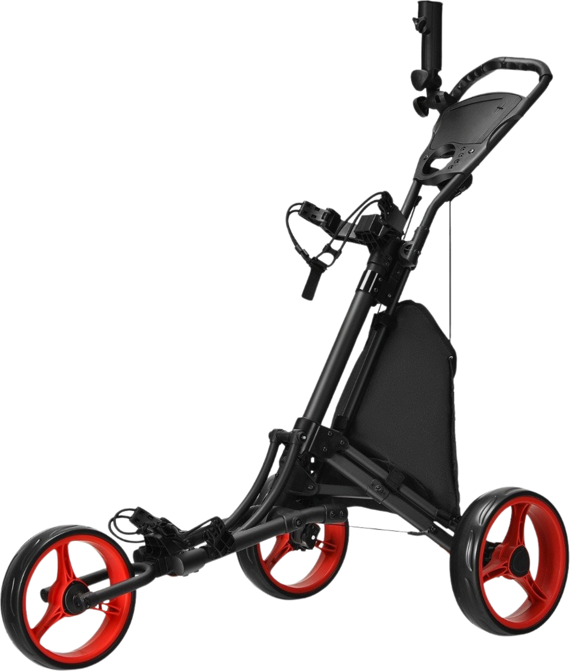 B2X, 3 Wheel Golf Trolley Made Of Aluminum With Umbrella Holder  T-piece Holder  Storage Bag