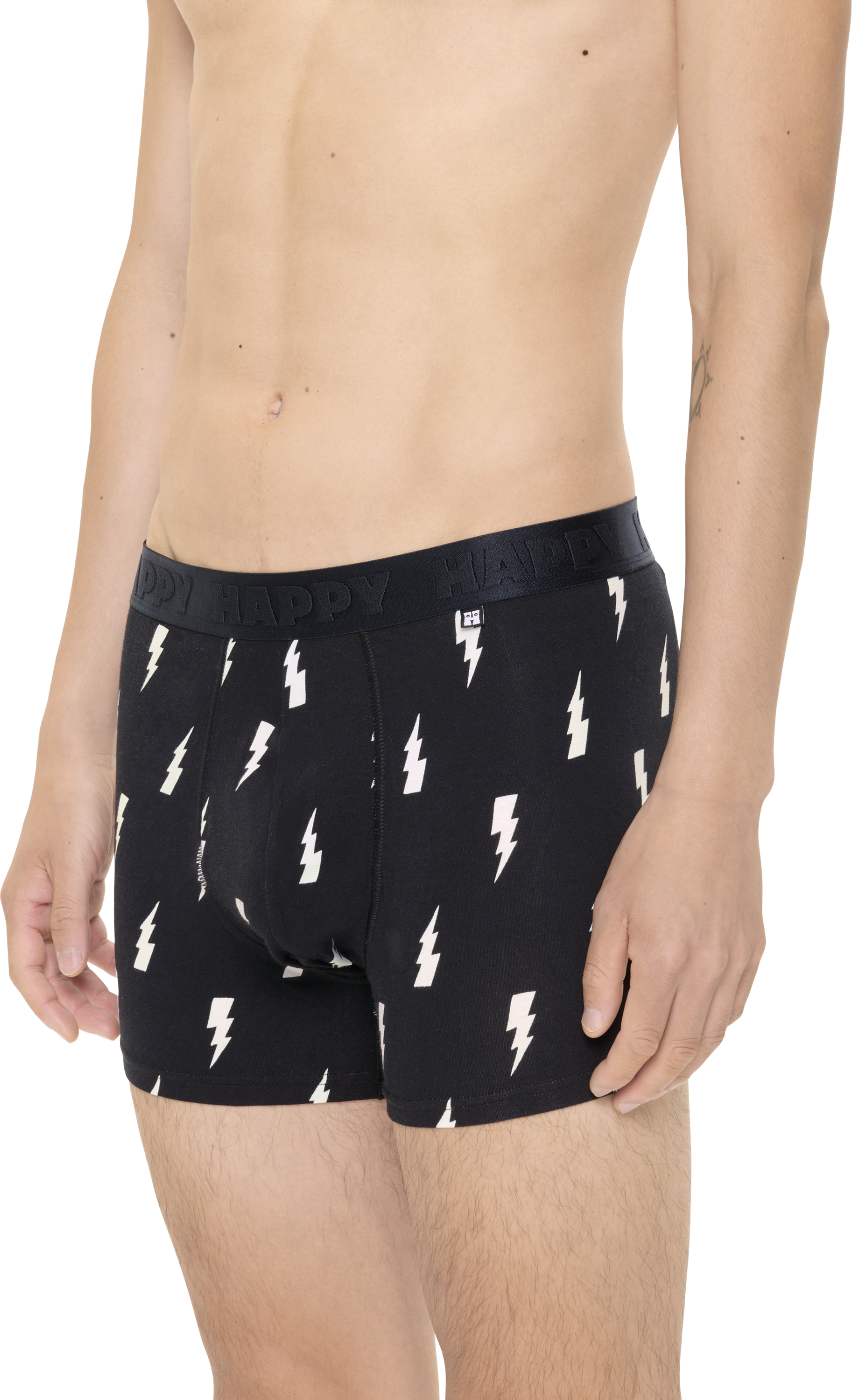 HAPPY SOCKS, 3-pack Black And White Short Boxers