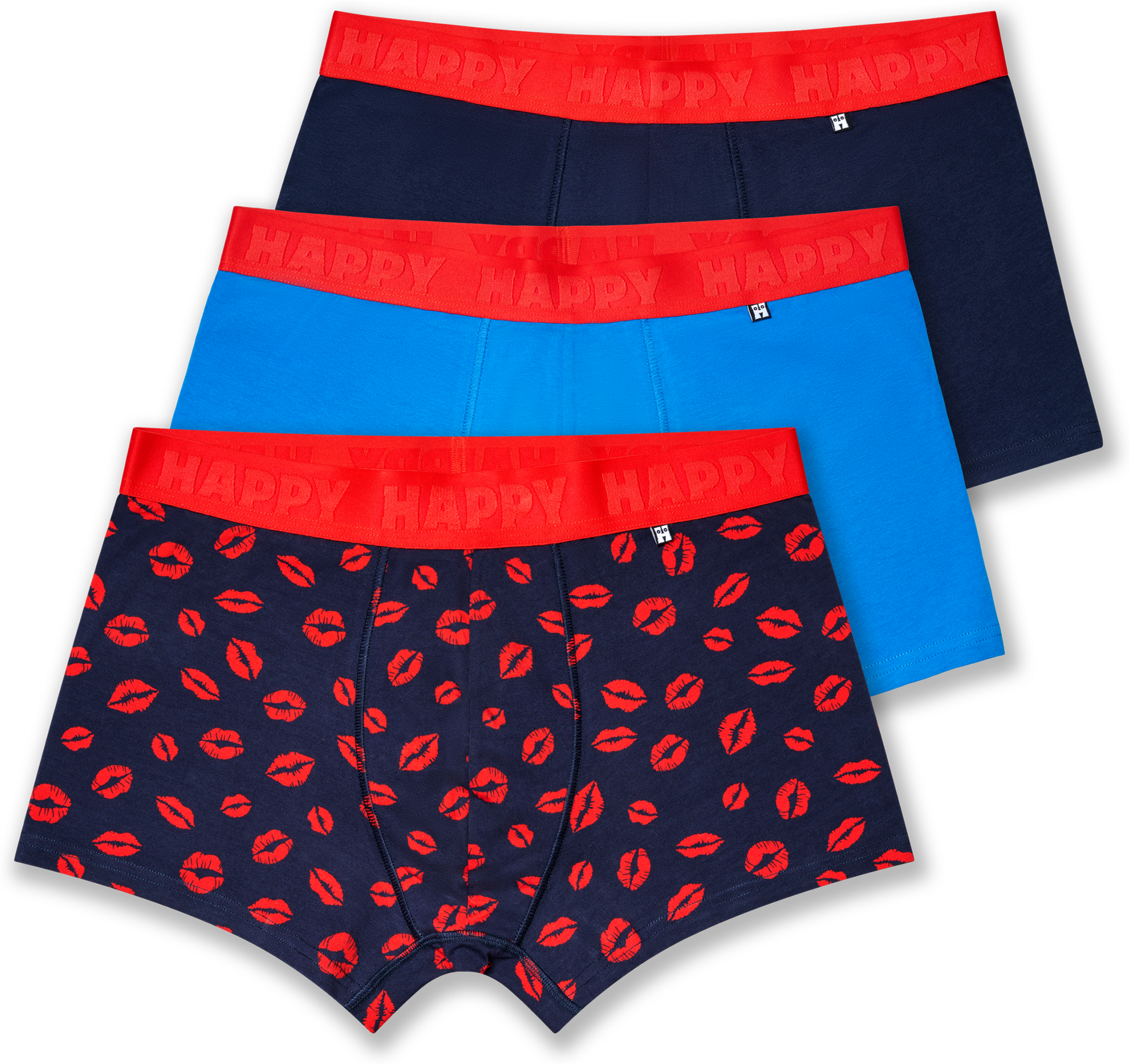HAPPY SOCKS, 3-pack Kisses Short Boxers