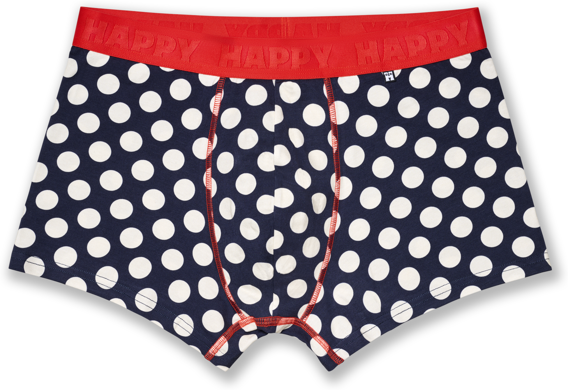 HAPPY SOCKS, 3-pack Navy Big Dot Short Boxers