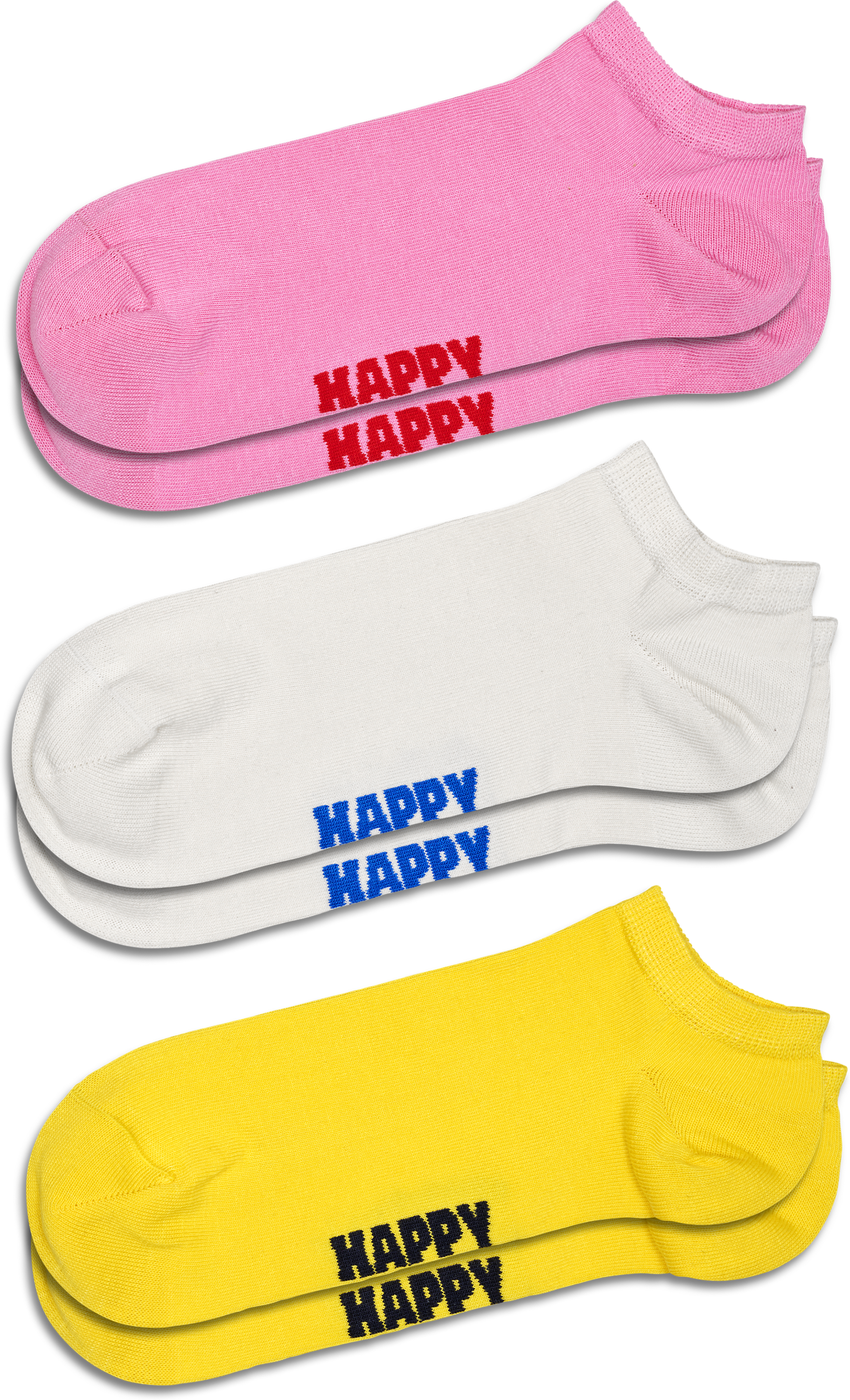 HAPPY SOCKS, 3-pack Solid Low Socks