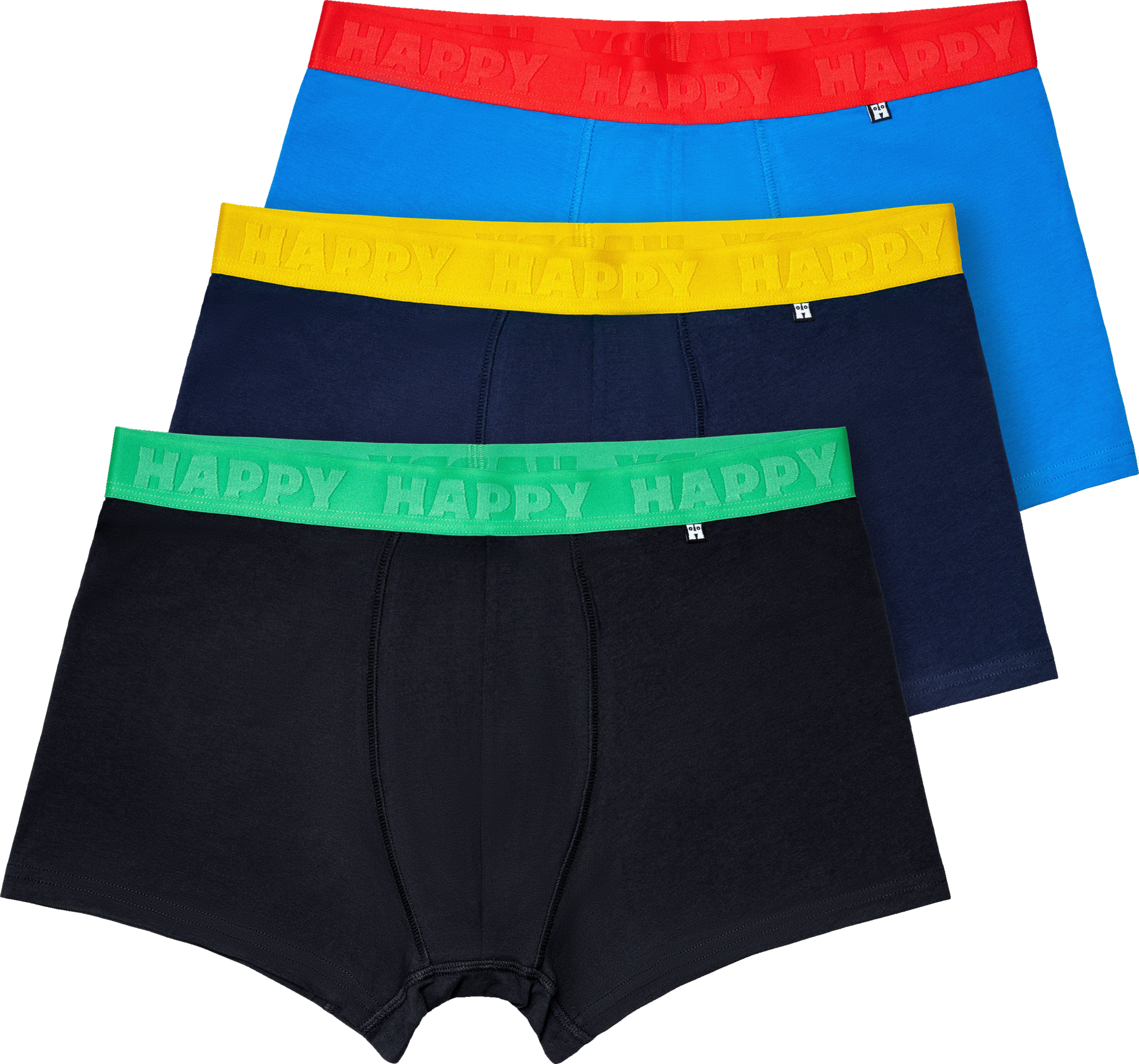 HAPPY SOCKS, 3-pack Solid Mix Short Boxers