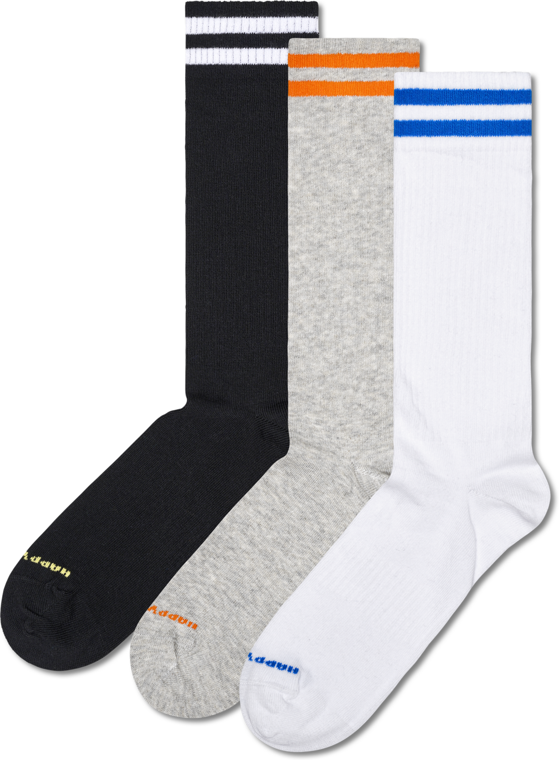 HAPPY SOCKS, 3-pack Solid Sneaker Socks