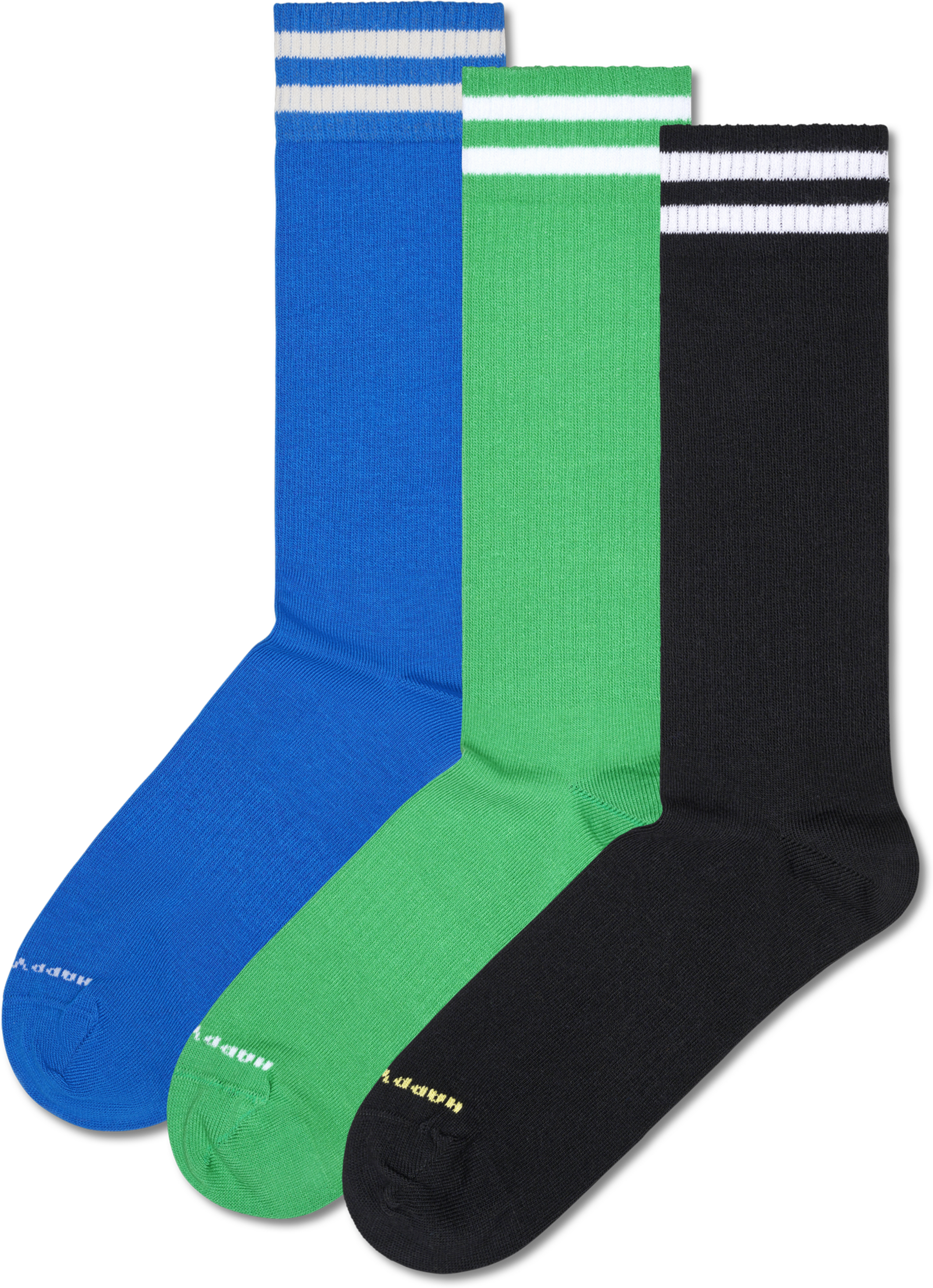 HAPPYSOCKS, 3-pack Solid Sneaker Socks