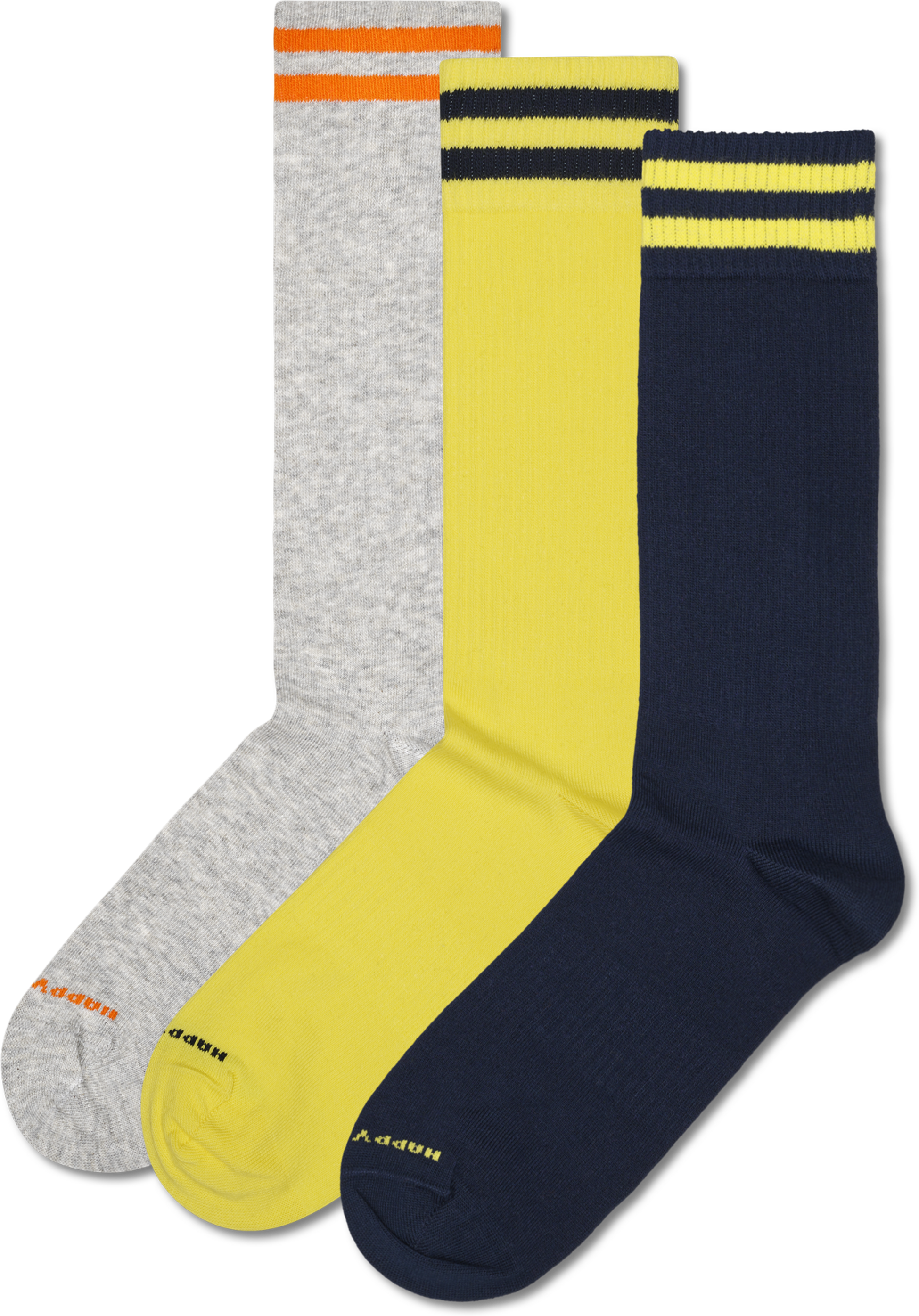 HAPPY SOCKS, 3-pack Solid Sneaker Socks