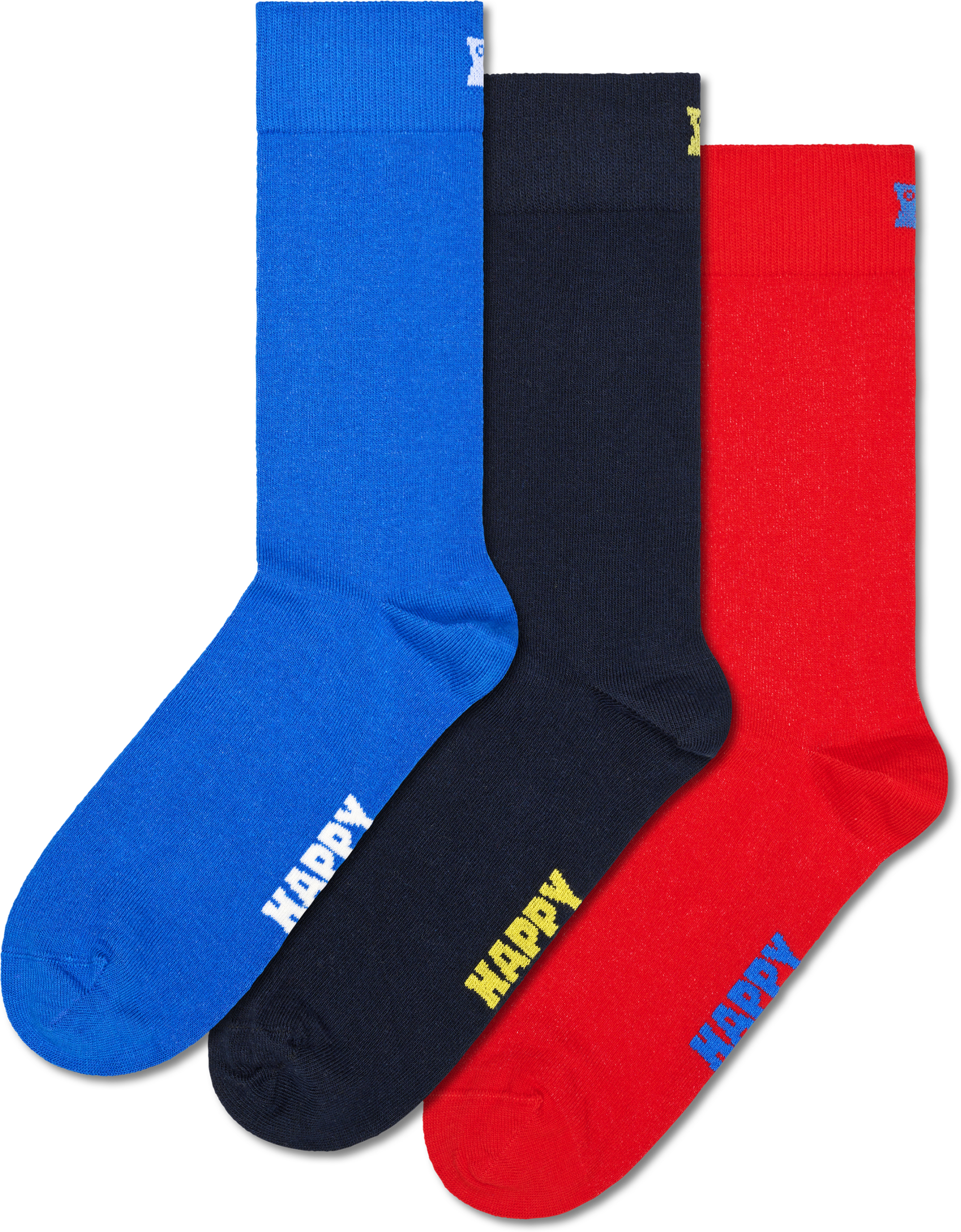 HAPPYSOCKS, 3-pack Solid Socks