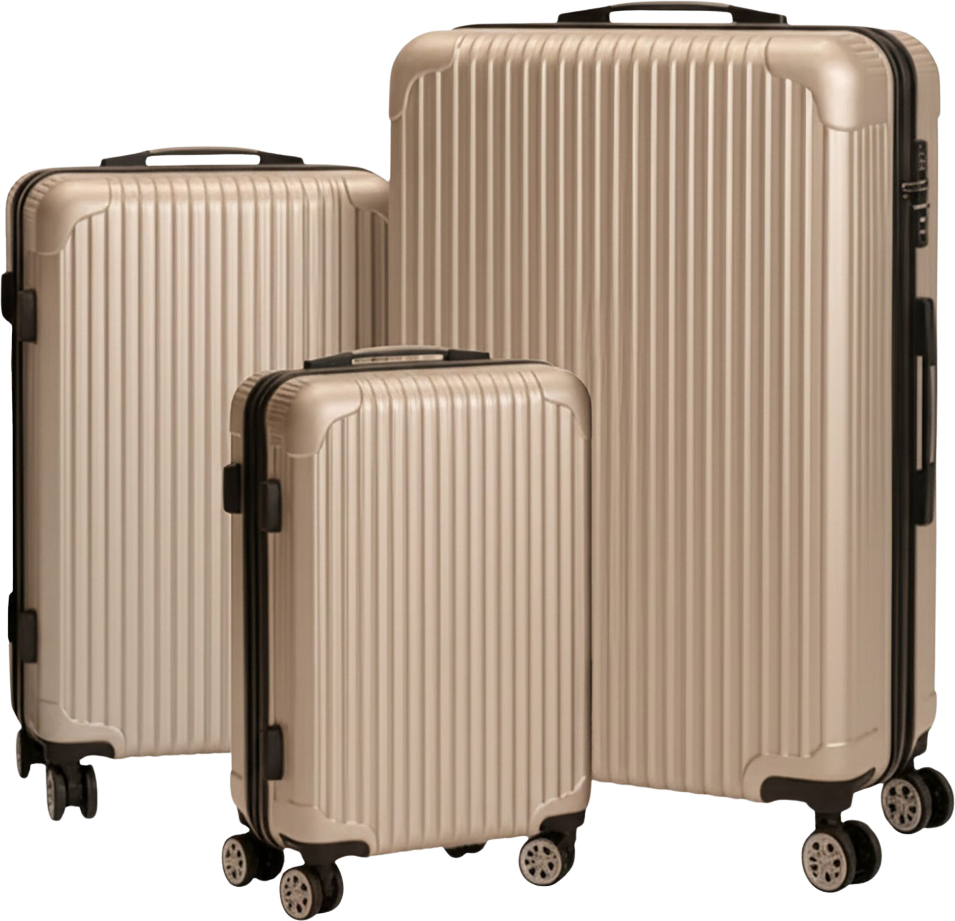 NORTHIX, 3-piece Hard-shell Luggage Set With Spinner Wheels