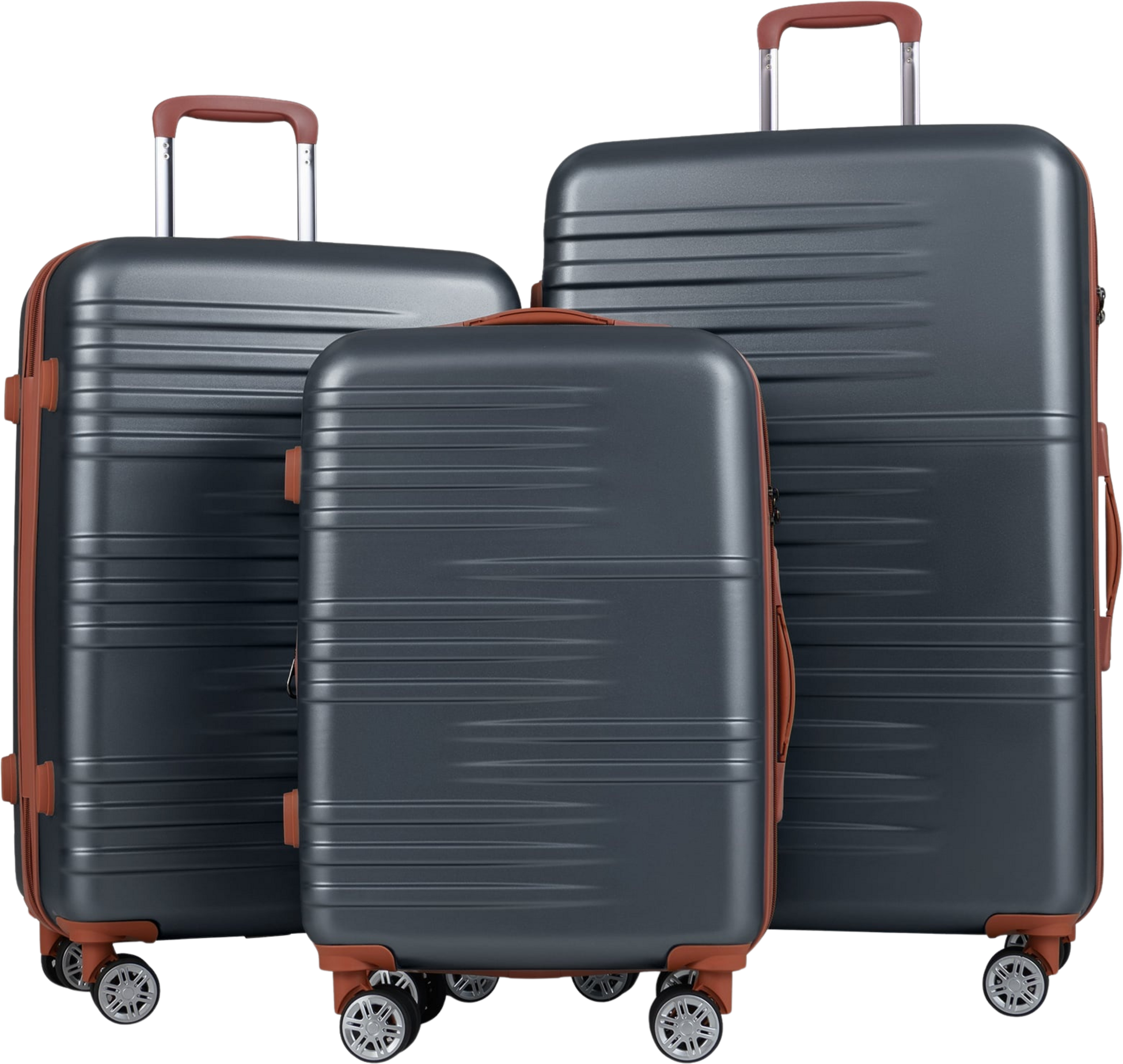 NORTHIX, 3-piece Hardshell Luggage Set With Tsa Lock, 360 Wheels