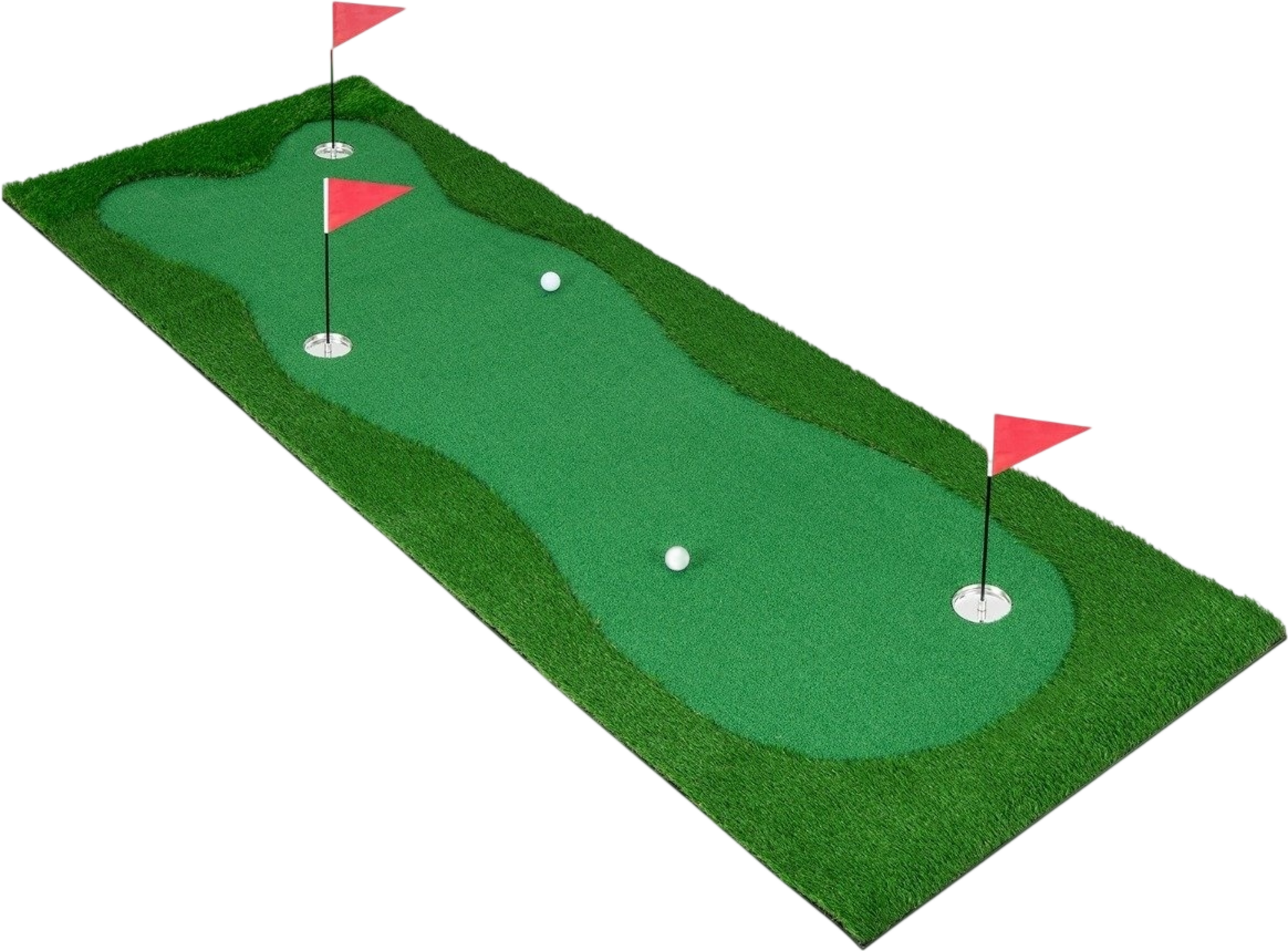 NORTHIX, 300 X 100 Cm Golf Putting Mat Golf Mat With Artificial Turf Training Mat For Home Green