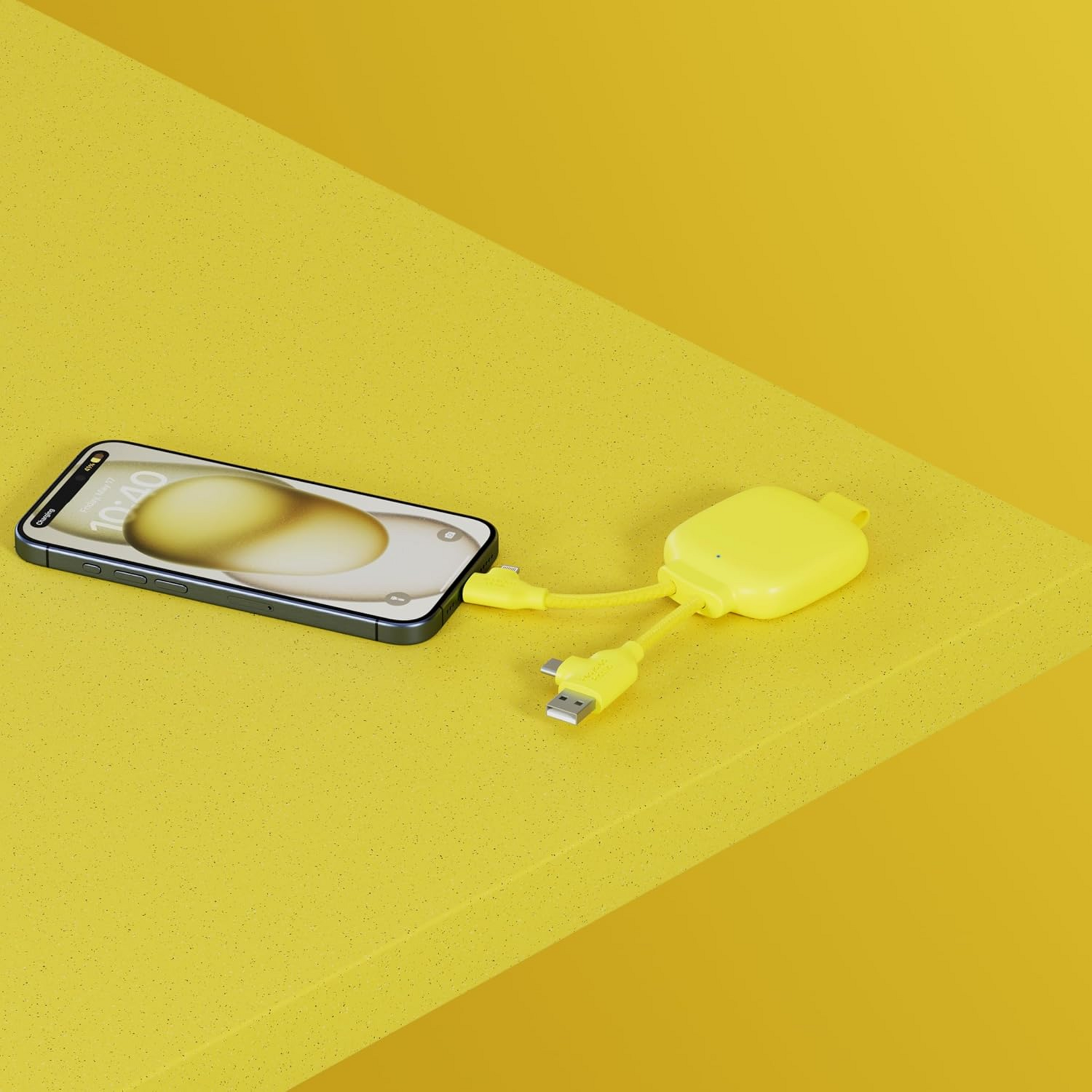 XOOPAR, 3000 Mah Powerbank Av &Aring;tervunnen Plast - Gamma Lite Gul