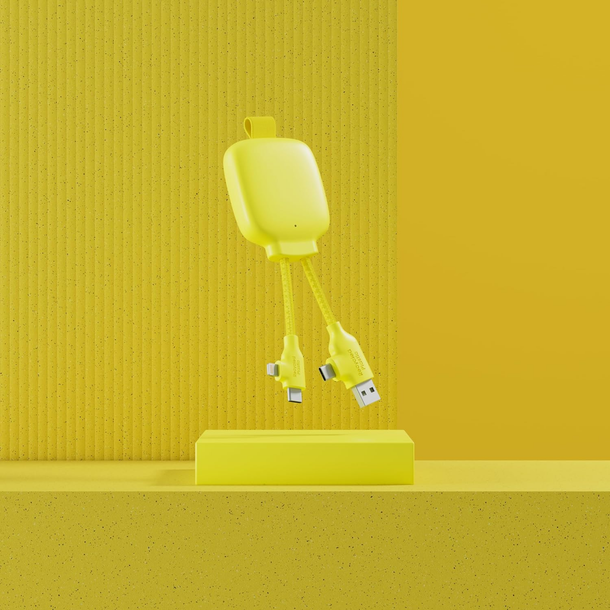 XOOPAR, 3000 Mah Powerbank Av &Aring;tervunnen Plast - Gamma Lite Gul