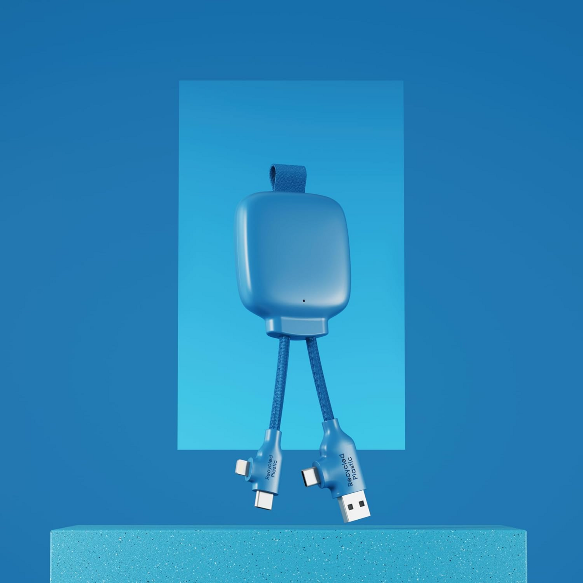 XOOPAR, 3000 Mah Powerbank I &Aring;tervunnen Plast - Gamma Lite Bl&aring;