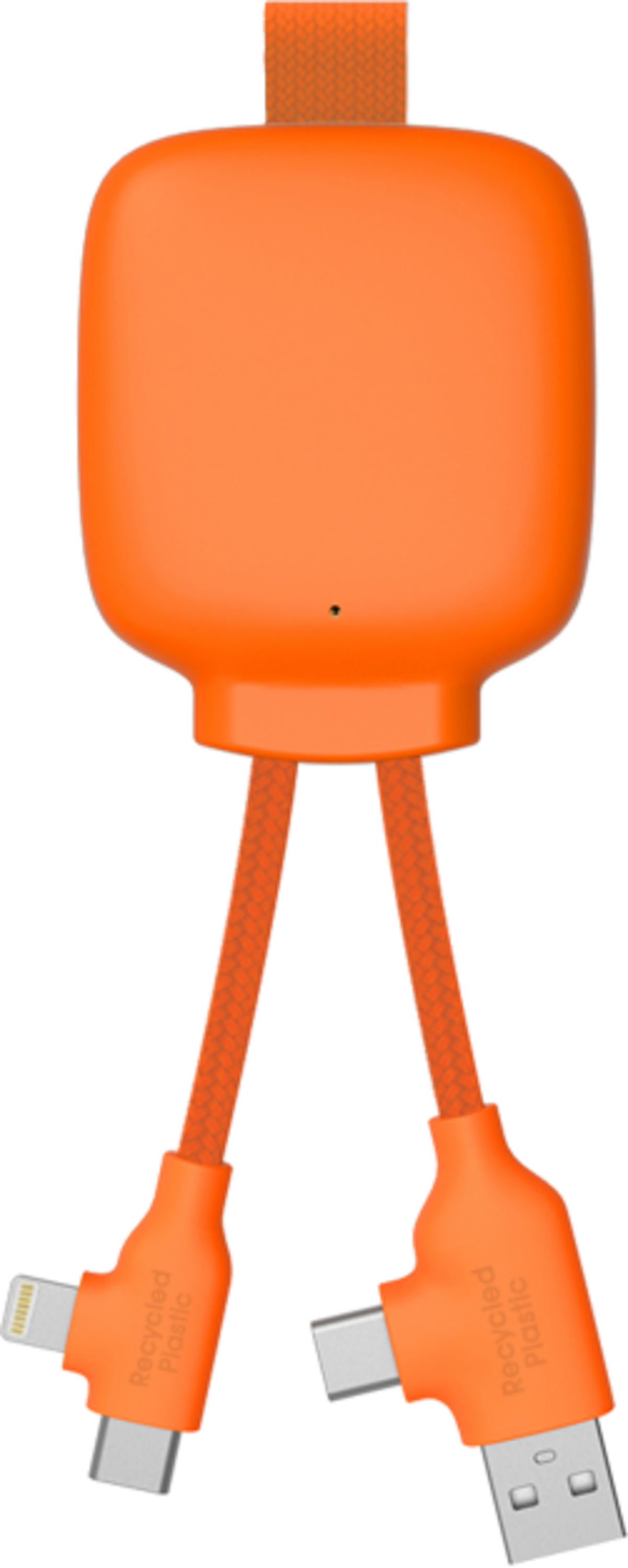 XOOPAR, 3000 Mah Powerbank I Återvunnen Plast - Gamma Lite Orange