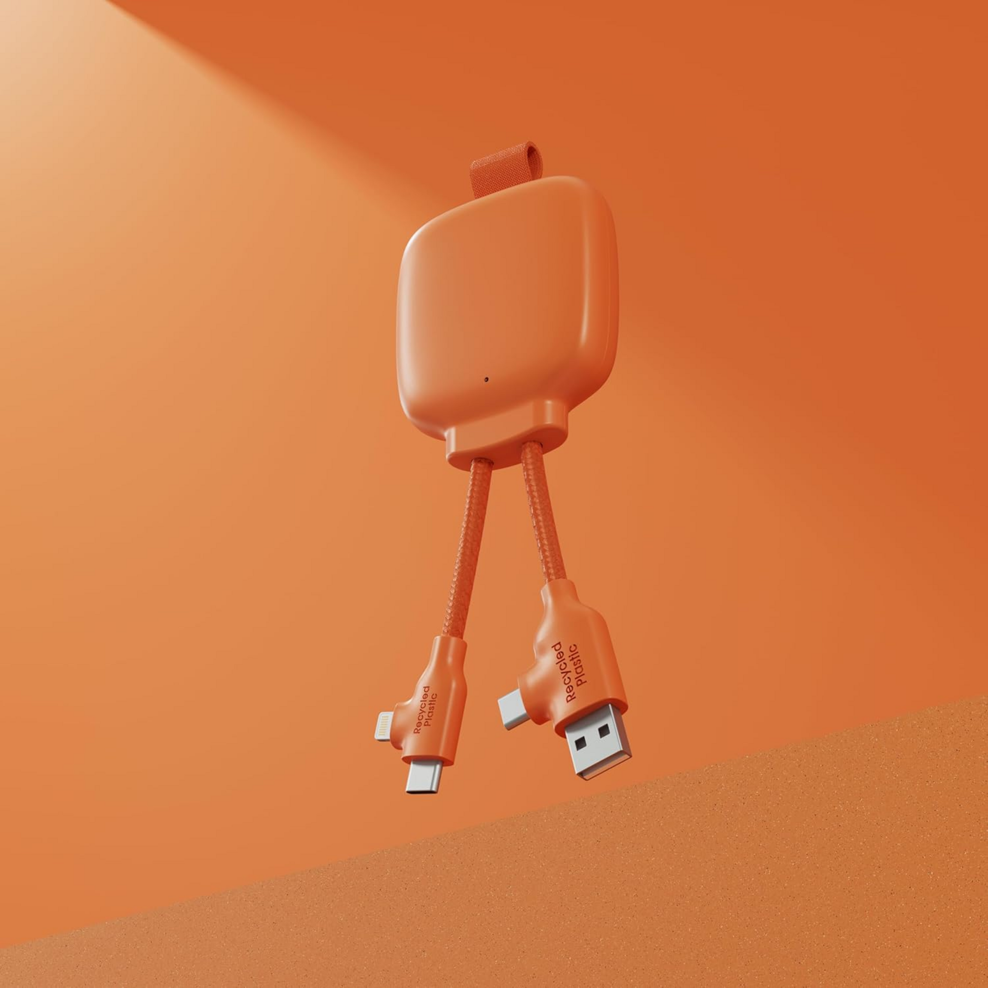 XOOPAR, 3000 Mah Powerbank I Återvunnen Plast - Gamma Lite Orange