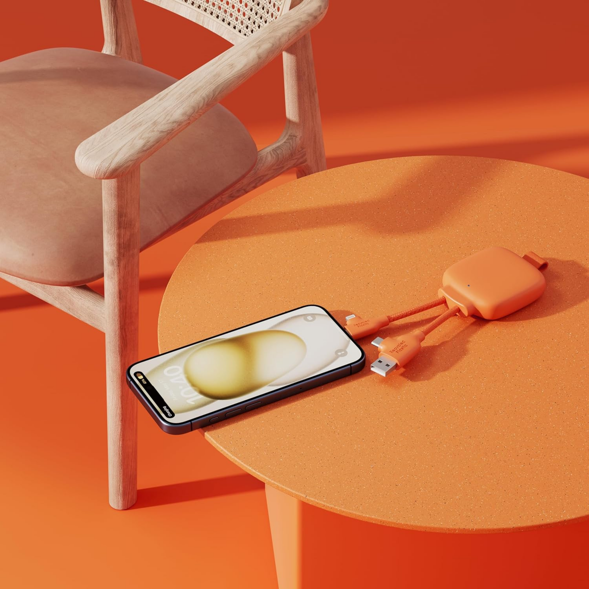 XOOPAR, 3000 Mah Powerbank I Återvunnen Plast - Gamma Lite Orange