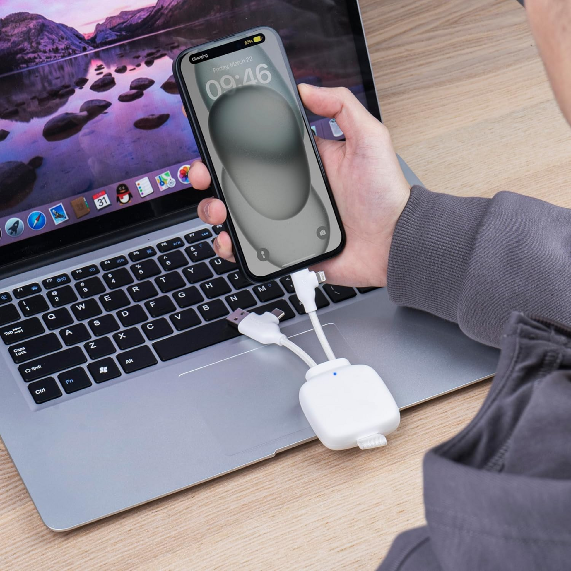 XOOPAR, 3000 Mah Powerbank I Återvunnen Plast - Gamma Lite Orange