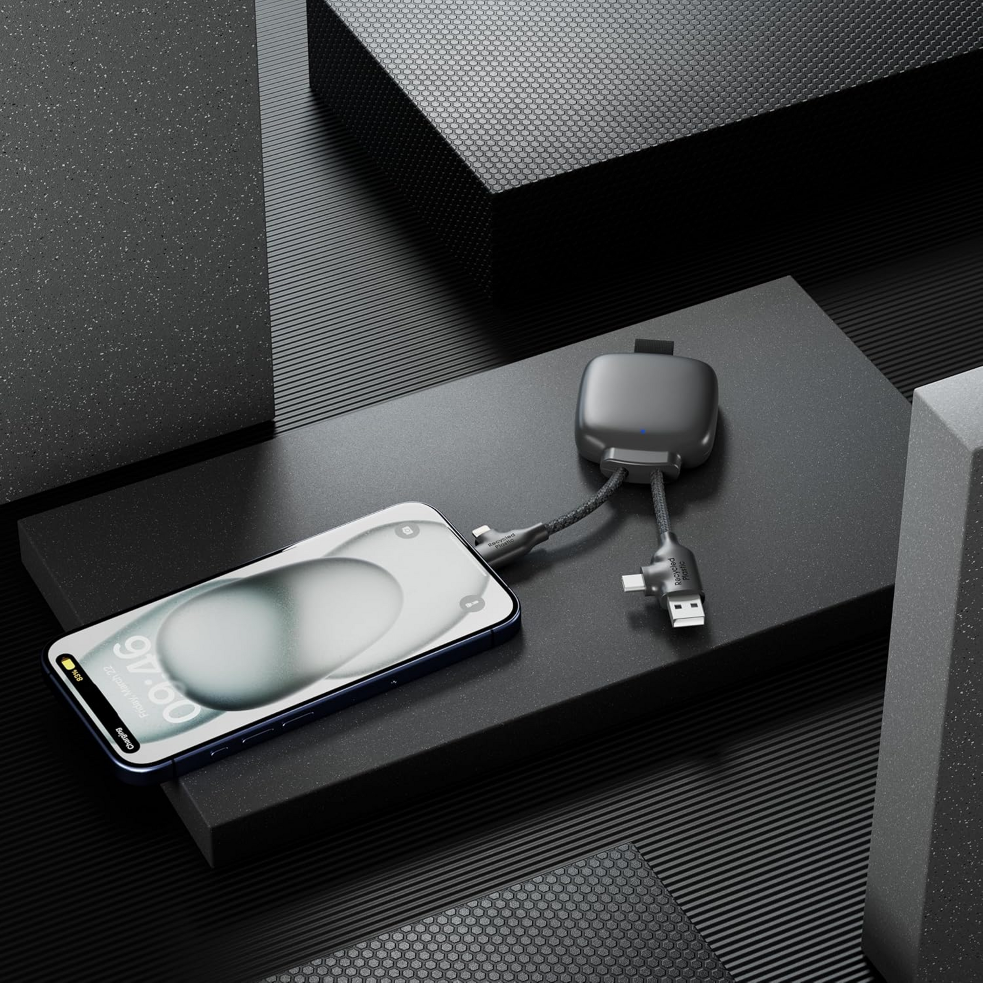 XOOPAR, 3000 Mah Powerbank I &Aring;tervunnen Plast - Gamma Lite R&ouml;d