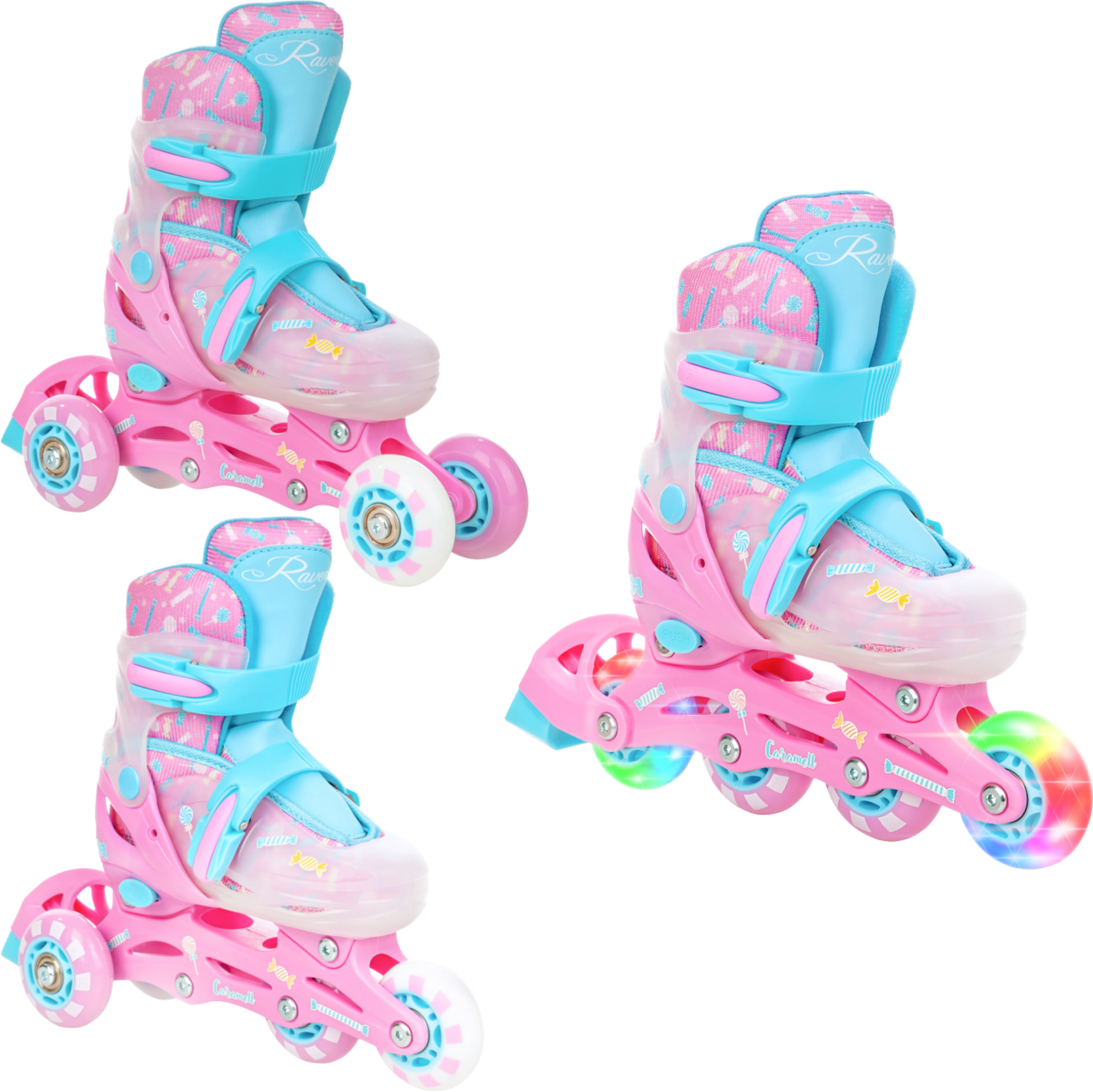 RAVEN, 3in1 Caramell (front And Rear Led Wheels)