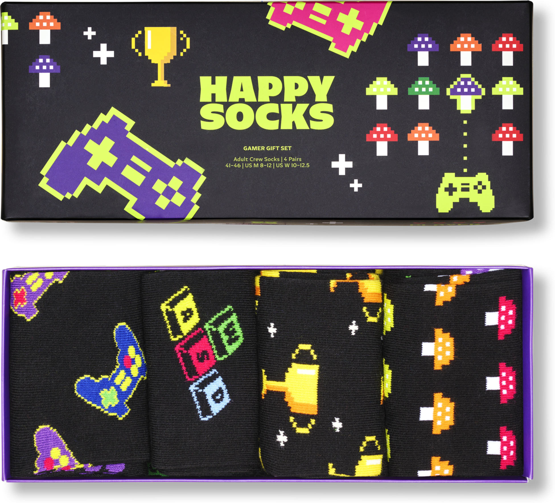 HAPPY SOCKS, 4-pack Gamer Socks Gift Set