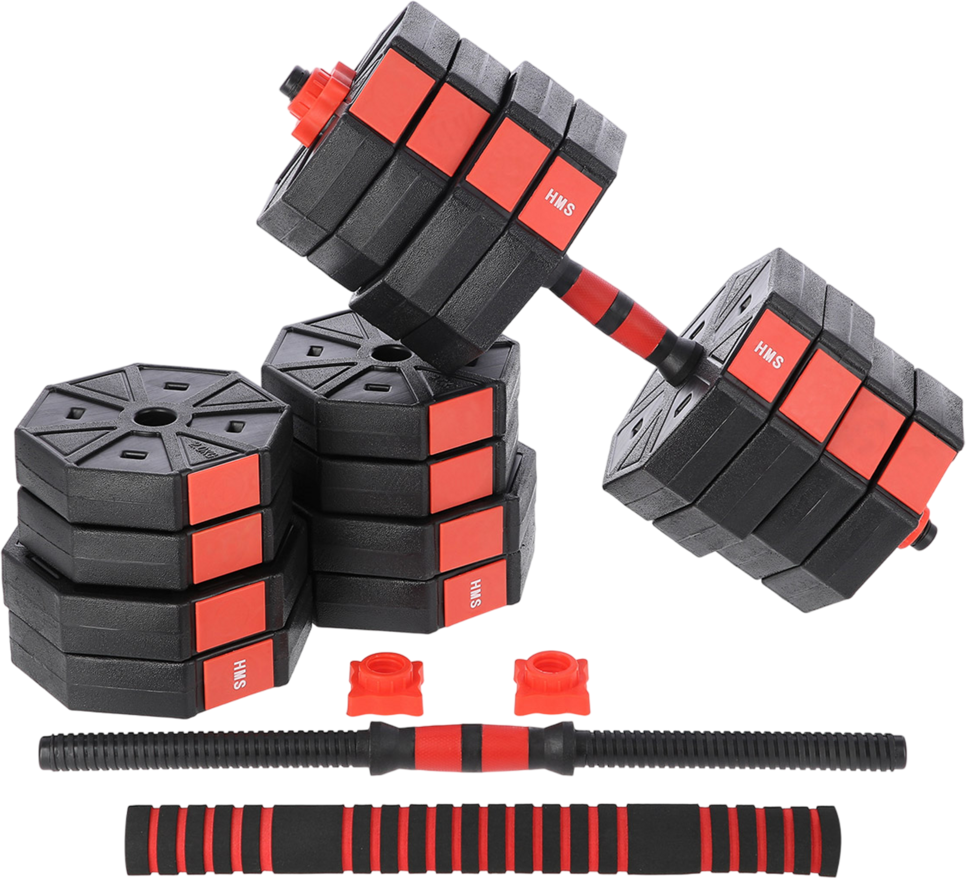 NORTHIX, 40 Kg Composite Barbell And Dumbbell Set