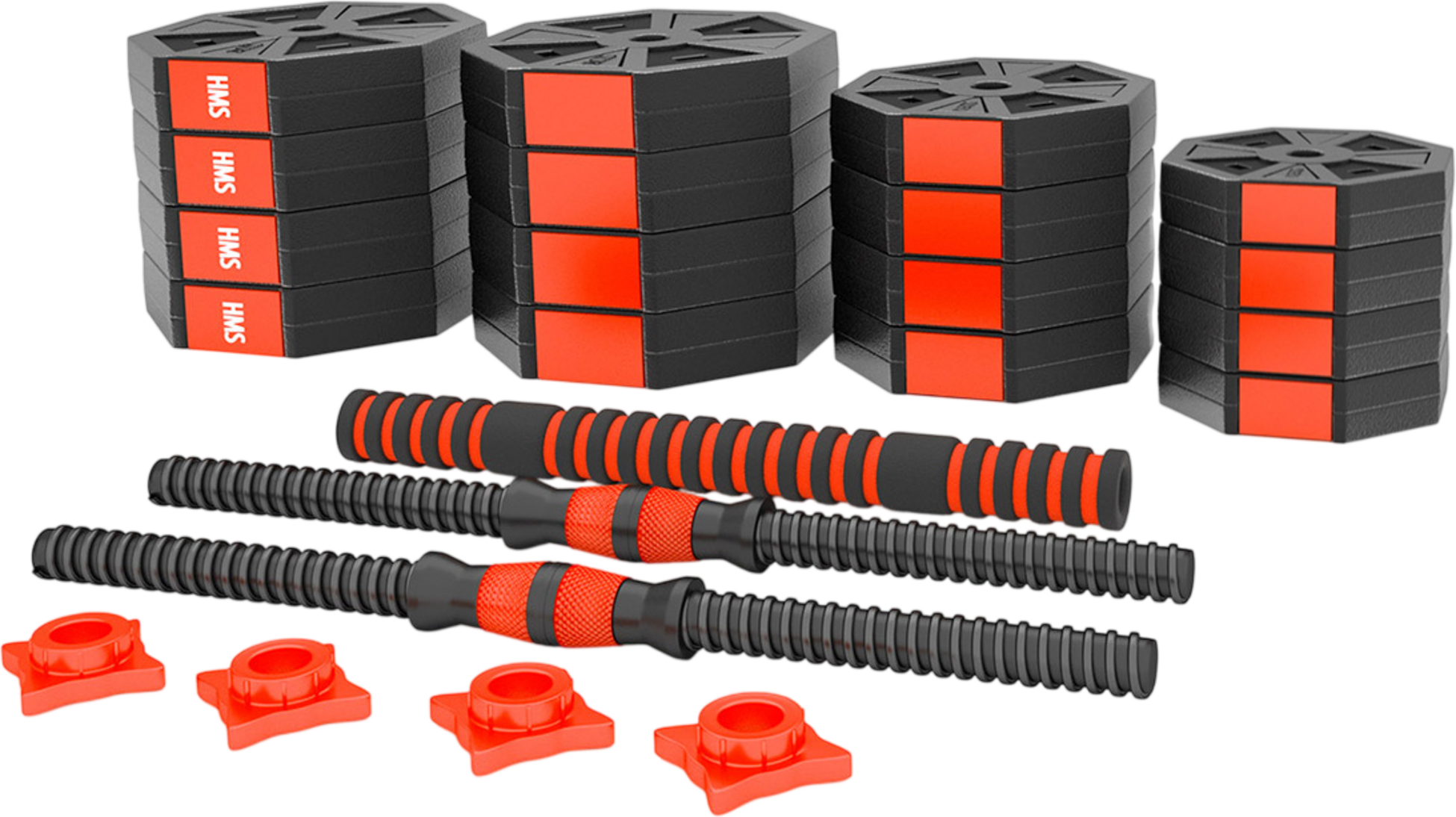 NORTHIX, 40 Kg Composite Barbell And Dumbbell Set