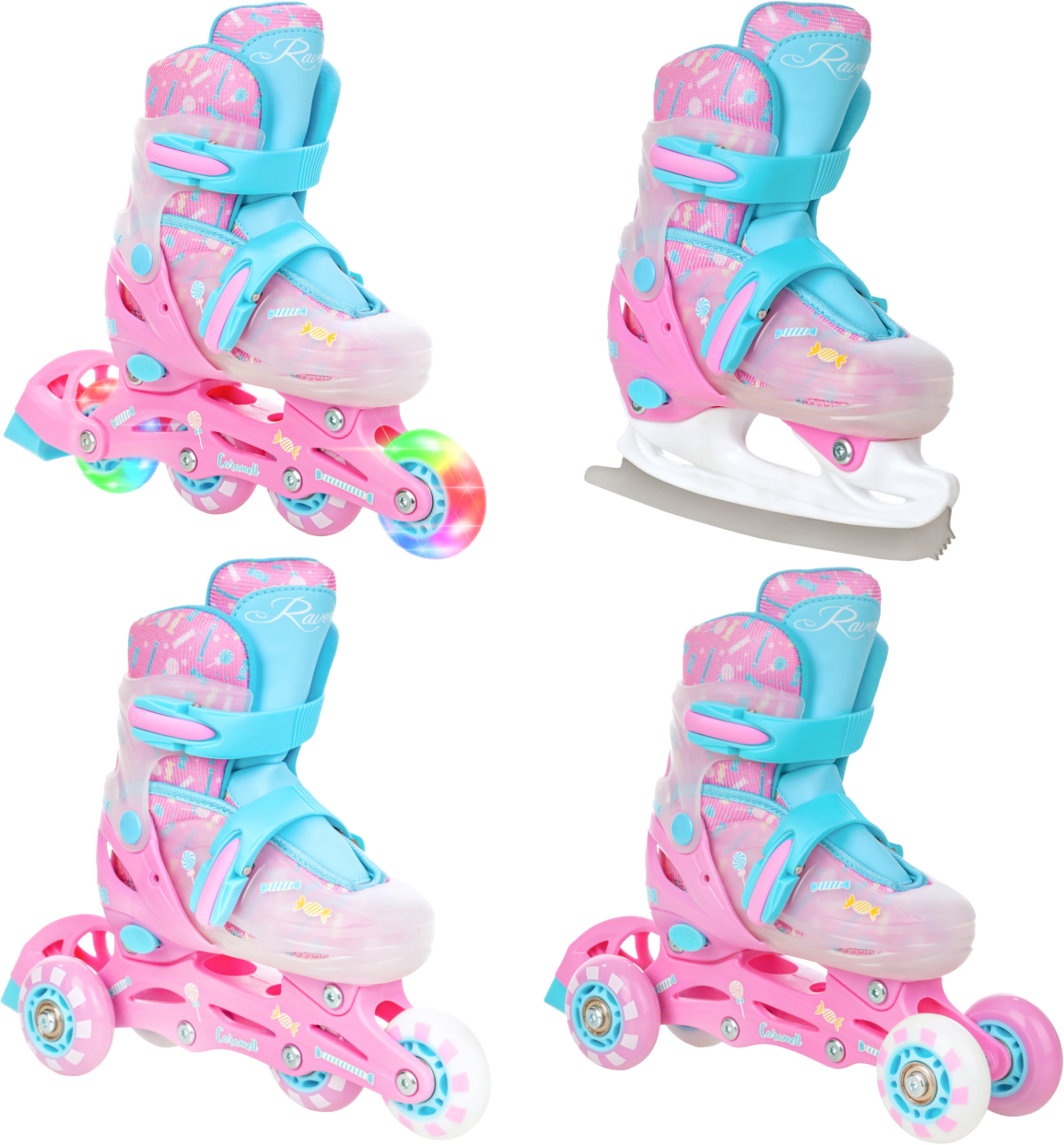 RAVEN, 4in1 Caramell (front And Rear Led Wheels)