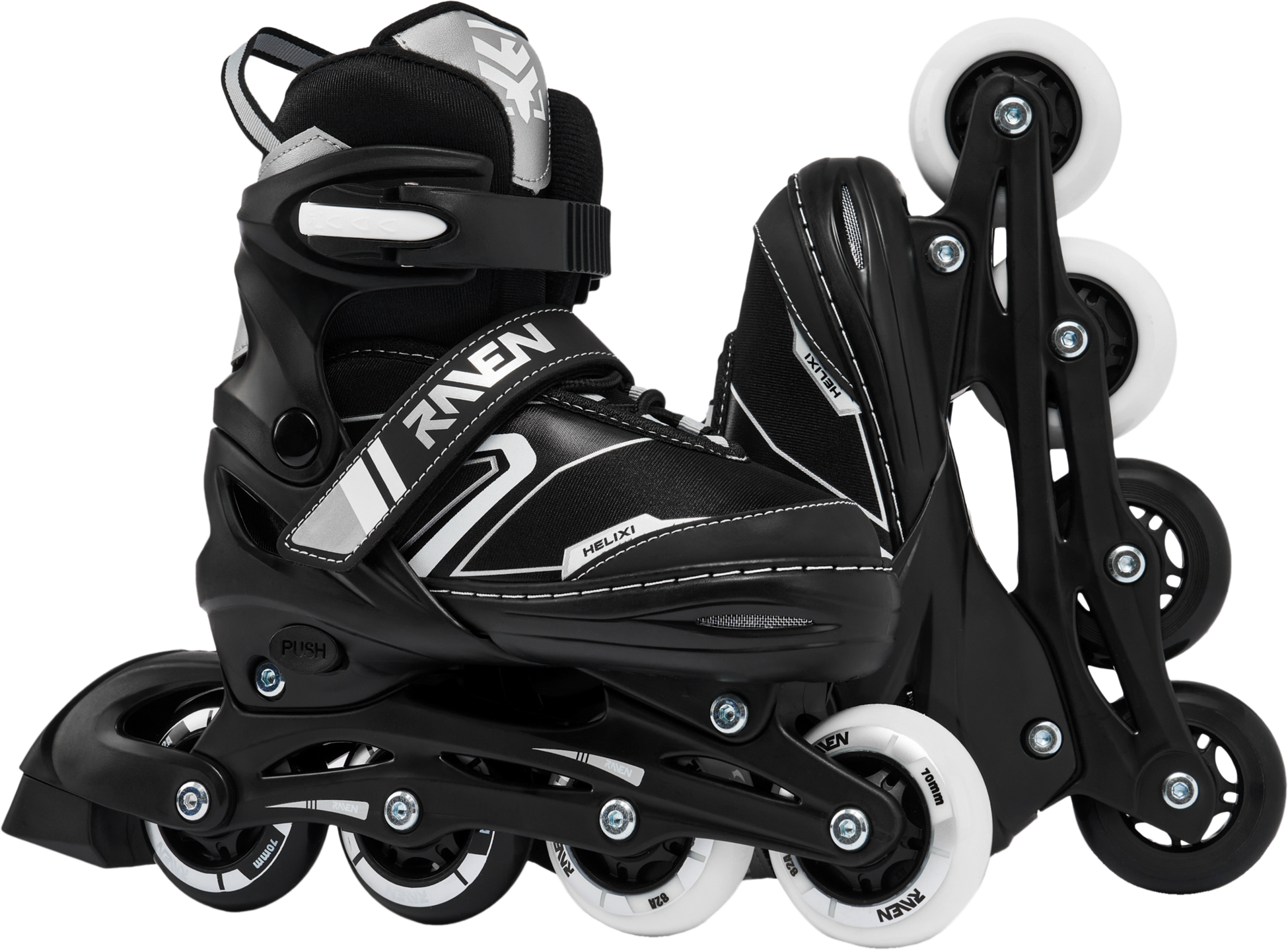 RAVEN, 4in1 Helixi Hockey (2 Front Led Wheels)