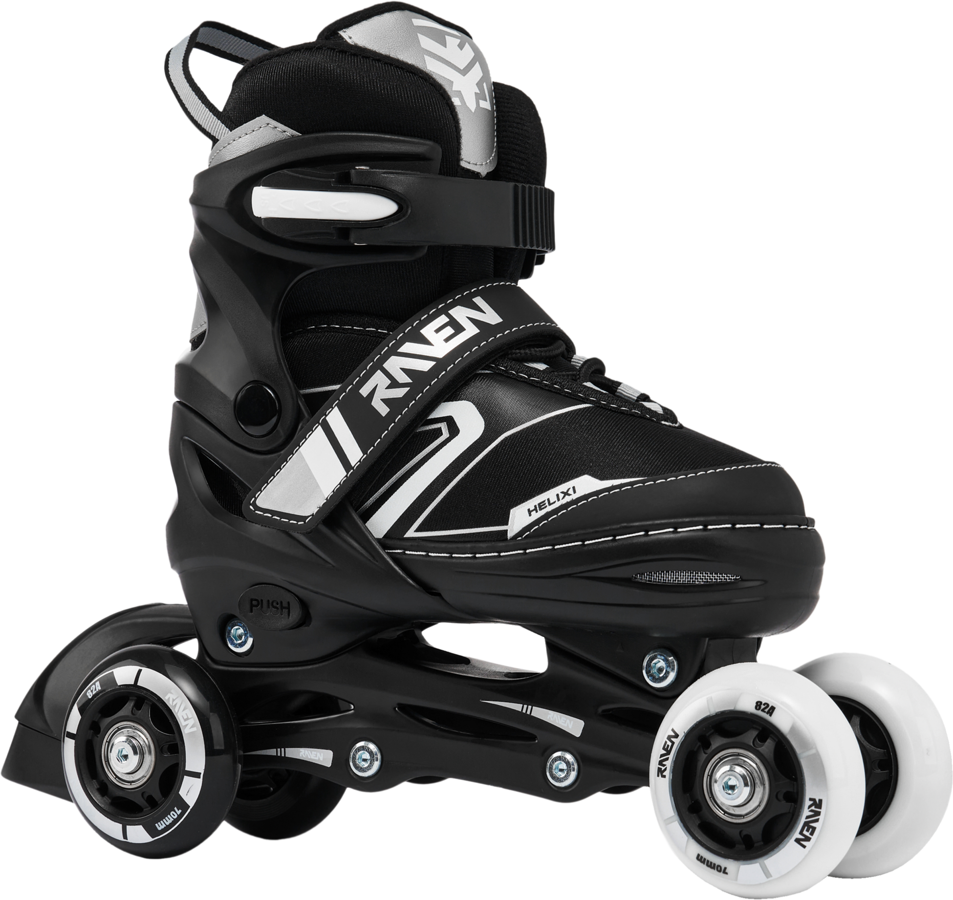 RAVEN, 4in1 Helixi Hockey (2 Front Led Wheels)