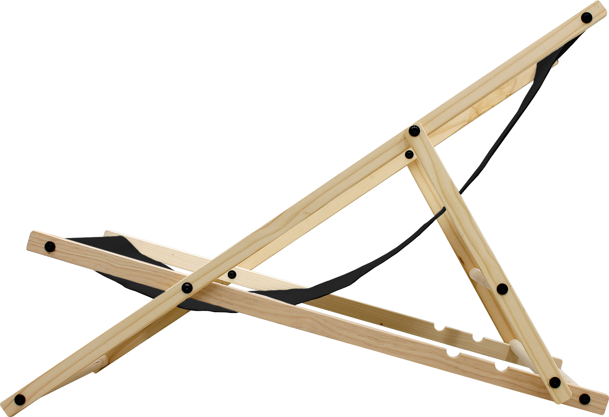 ECD GERMANY, 4x F&auml;llbar Tr&auml;dg&aring;rdsstol 3 Liggplatser Svart Solstol Relaxstol Strandstol F&ouml;r Terrass Och Balkong