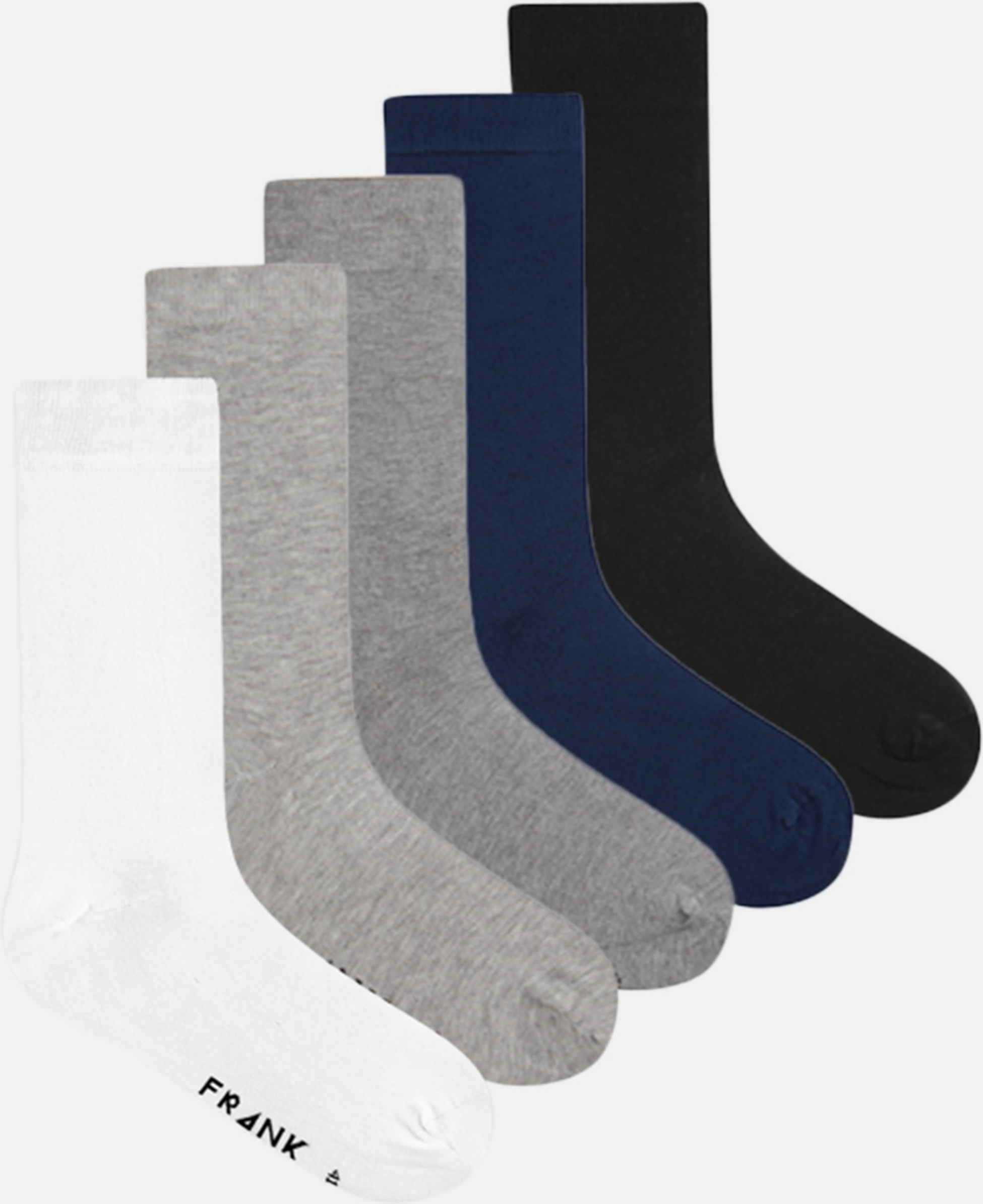 FRANK DANDY, 5-pack Bamboo Solid Crew Sock