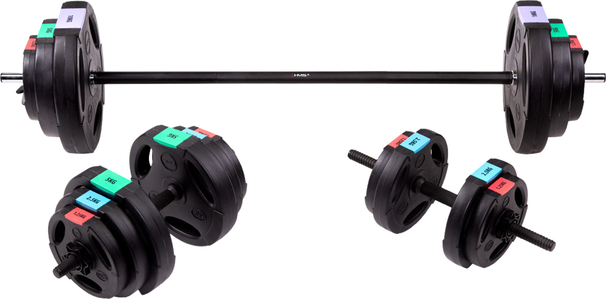 NORTHIX, 62 Kg Composite Weight Set &ndash; 3 Parts