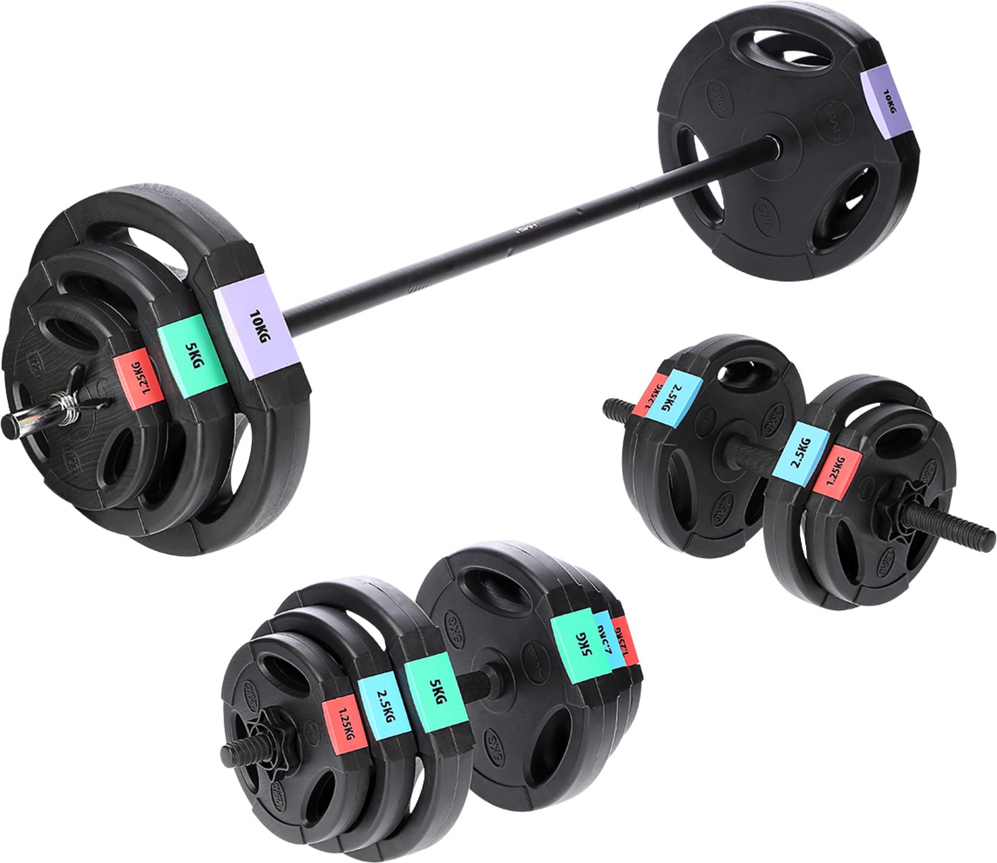 NORTHIX, 62 Kg Composite Weight Set &ndash; 3 Parts