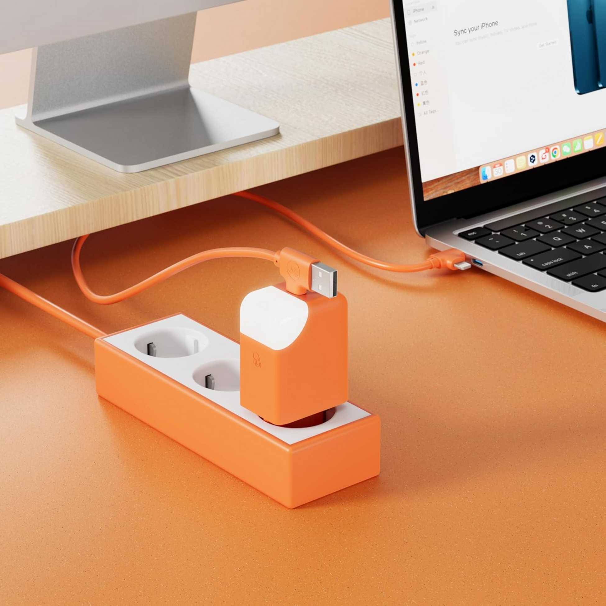 XOOPAR, 65w N&auml;tadapter F&ouml;r Snabbladdning Med Dubbla Portar - Ice-gan R&ouml;d