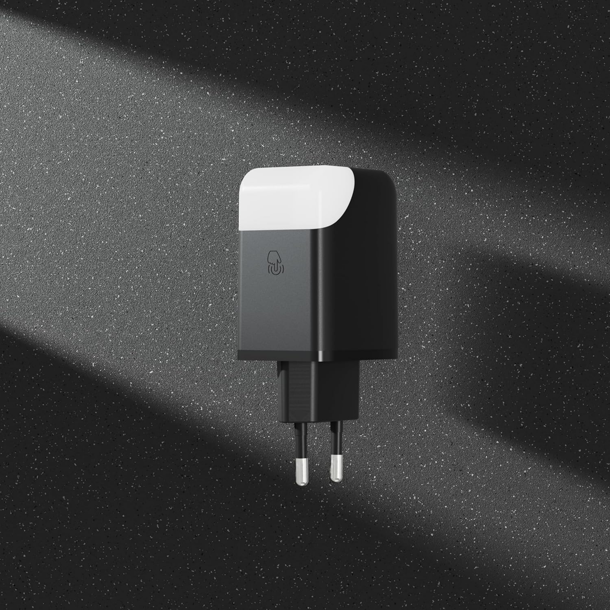 XOOPAR, 65w N&auml;tadapter F&ouml;r Snabbladdning Med Dubbla Portar - Ice-gan Svart